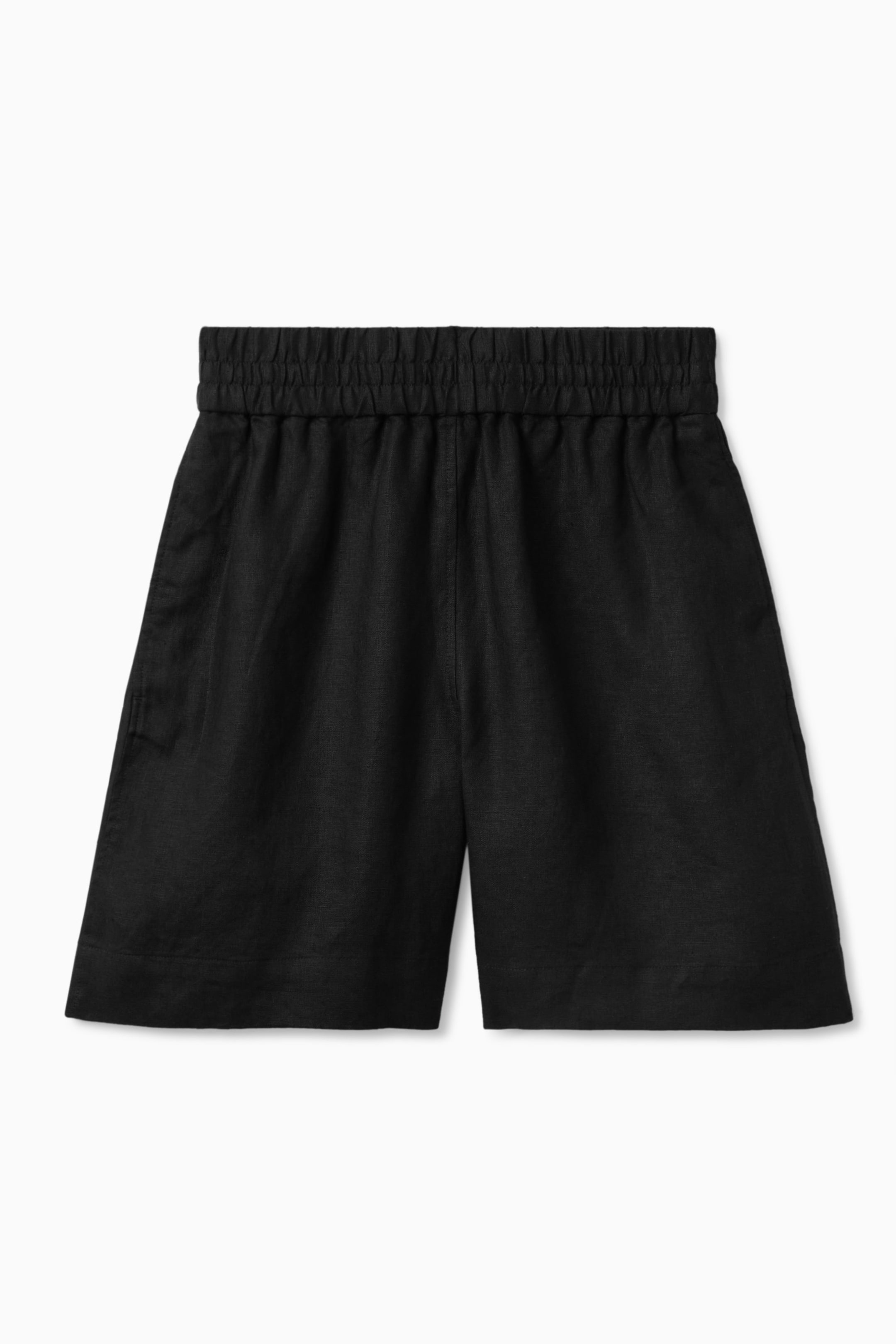 SHORT EN LIN TAILLE ÉLASTIQUÉE