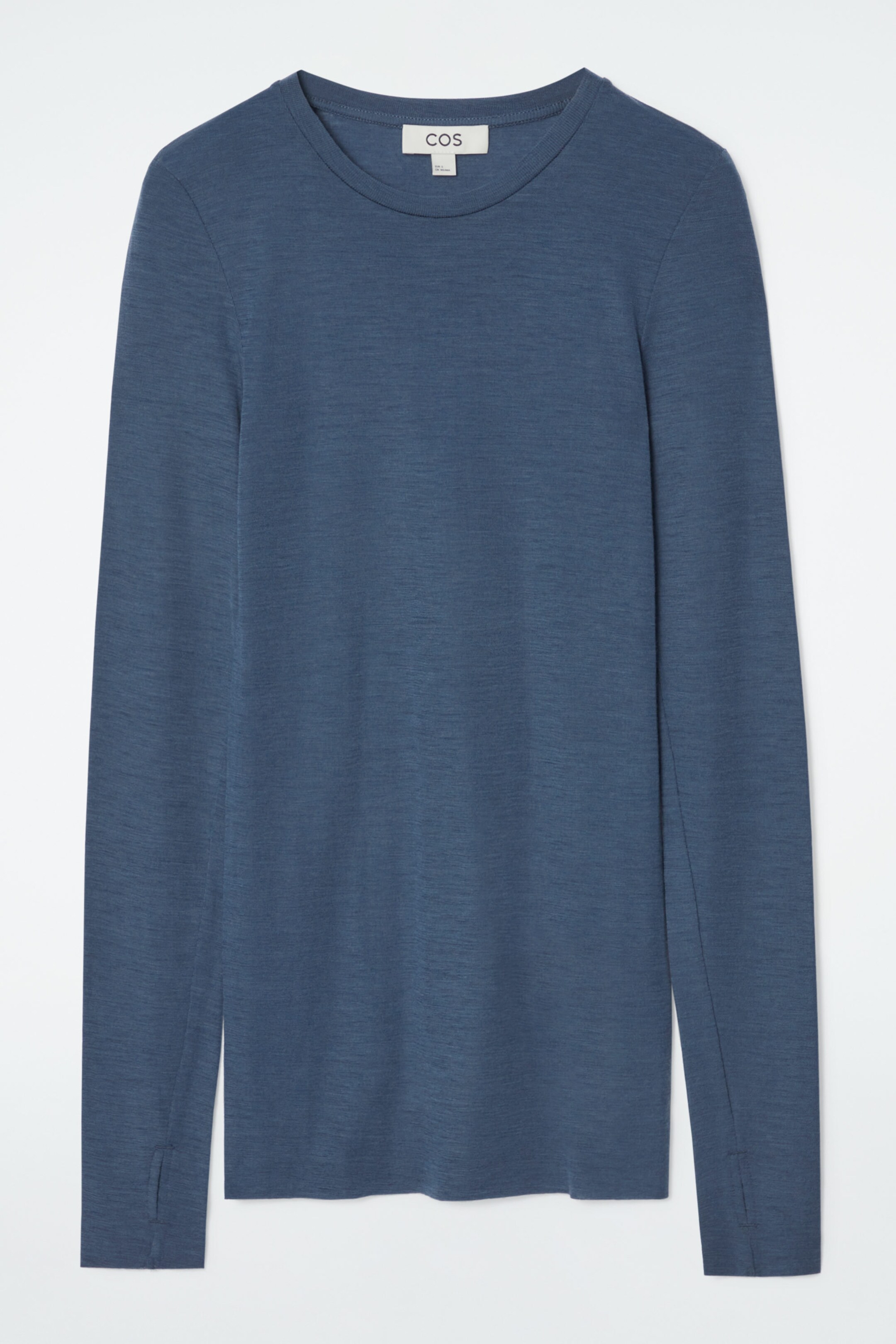 CREW-NECK MERINO WOOL TOP