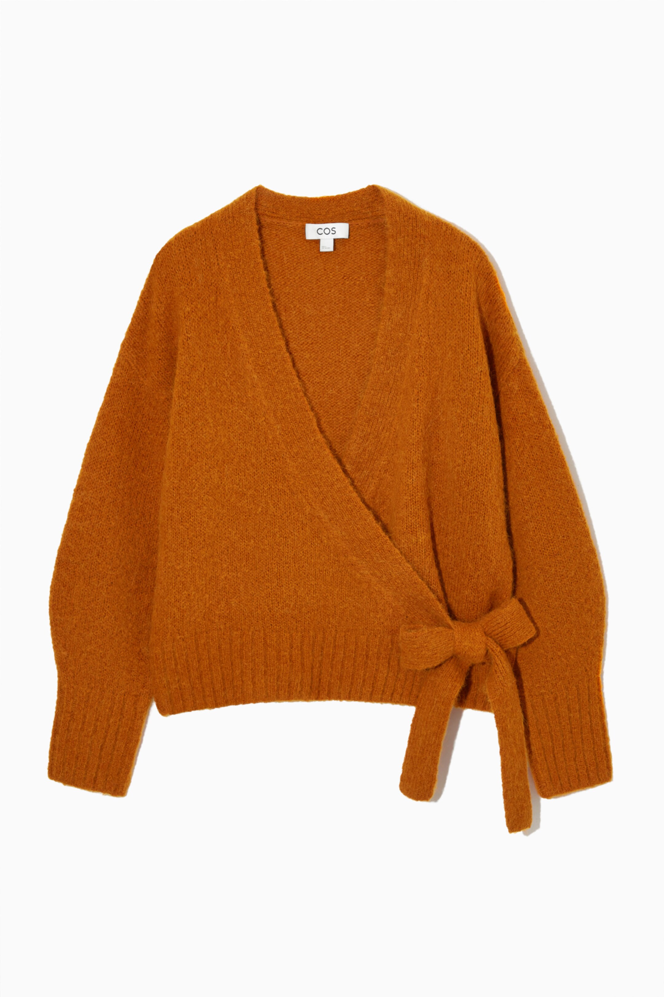 Astridor Lush Deliana cropped burnt orange soft knit cardigan shops