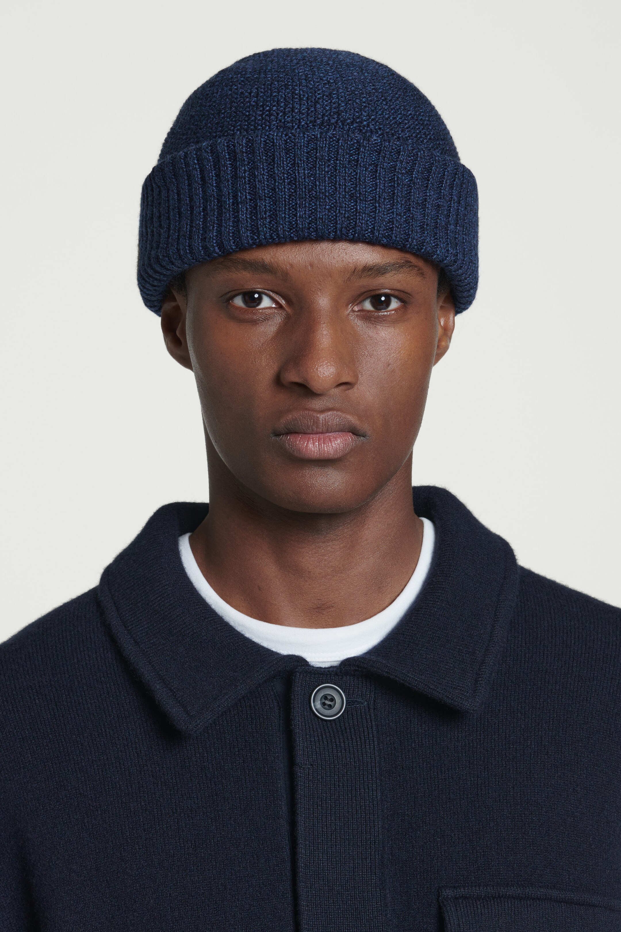 TEXTURED WOOL BEANIE