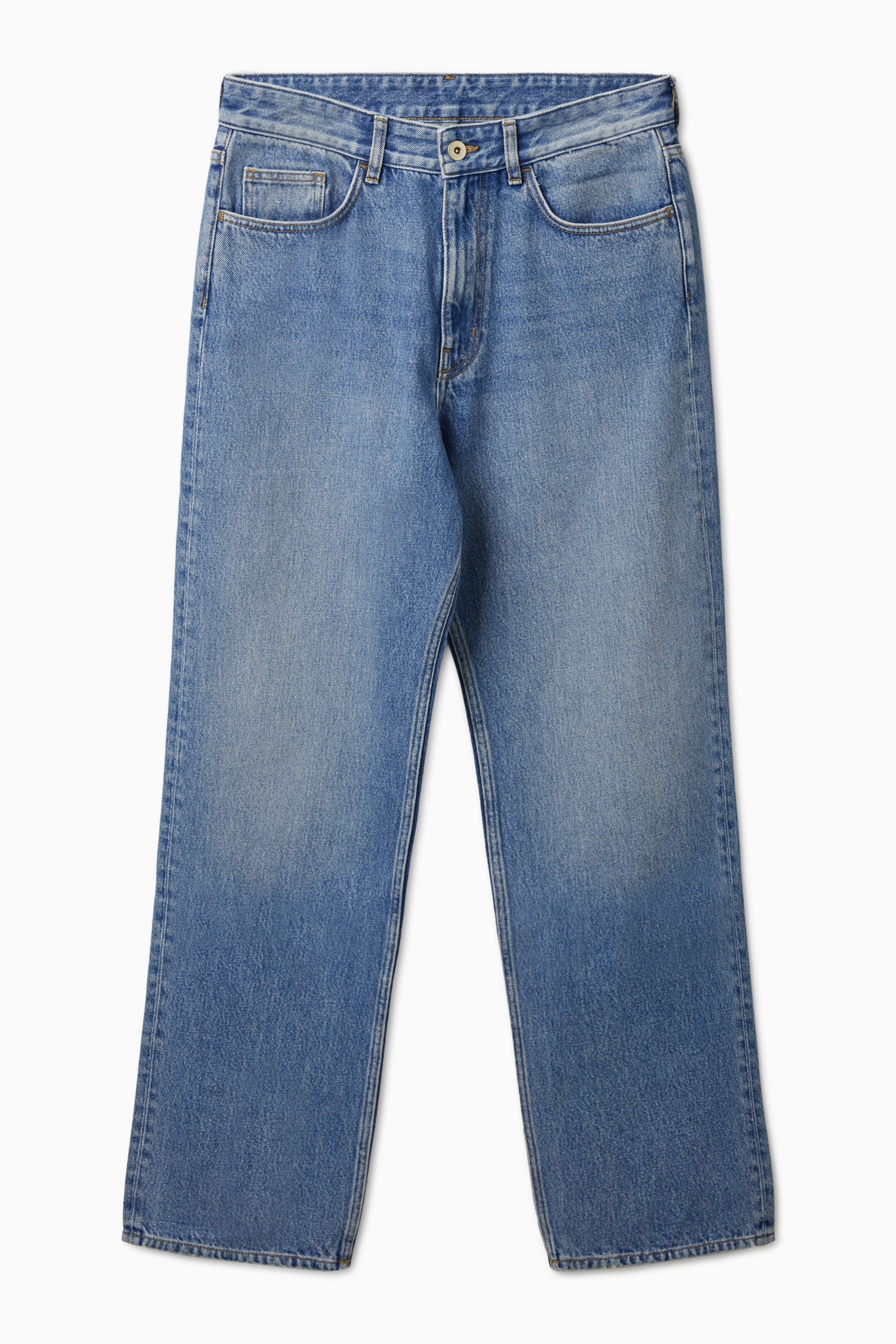 JEANS MIT GERADEM BEIN UND NIEDRIGEM BUND