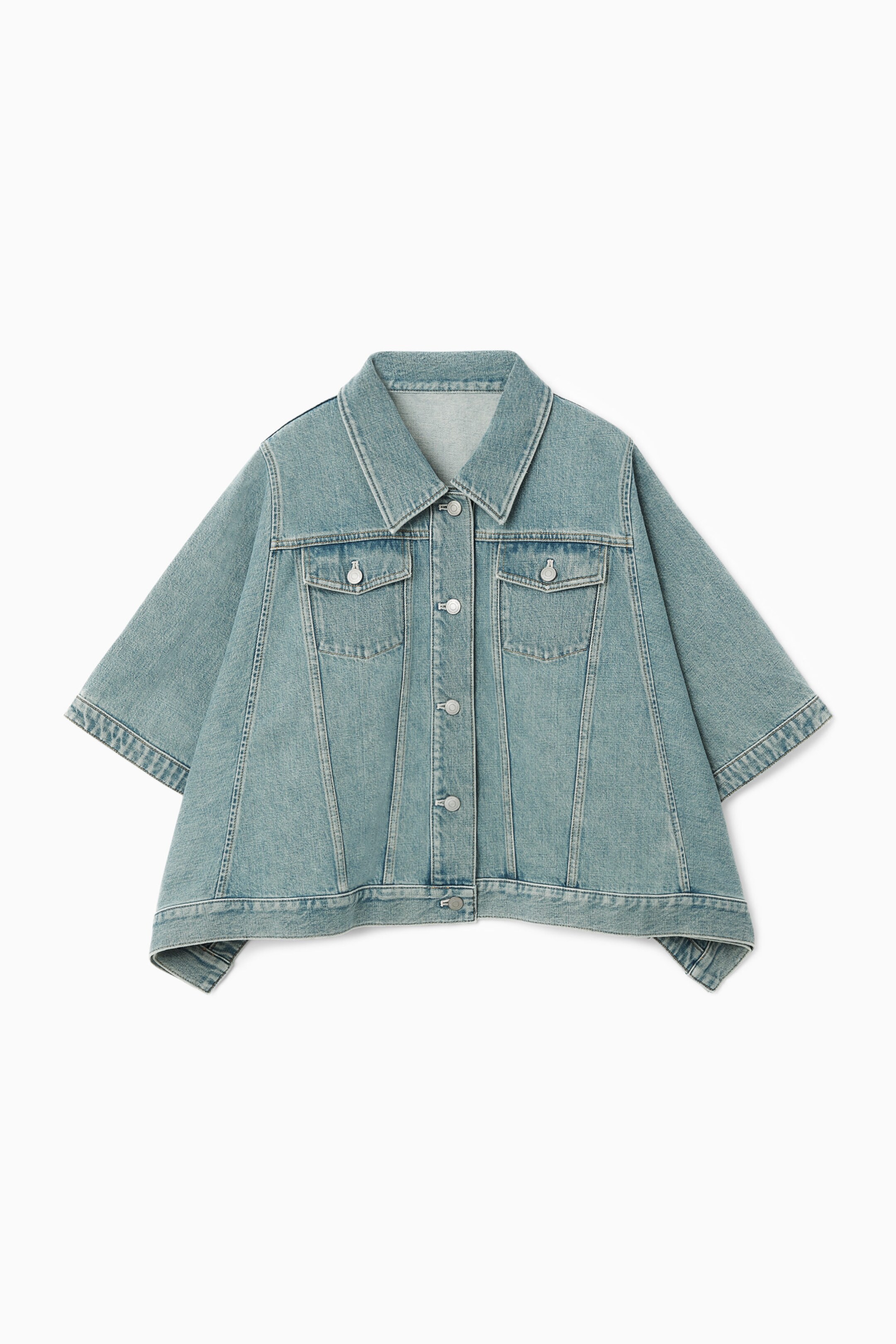 DENIM PONCHO