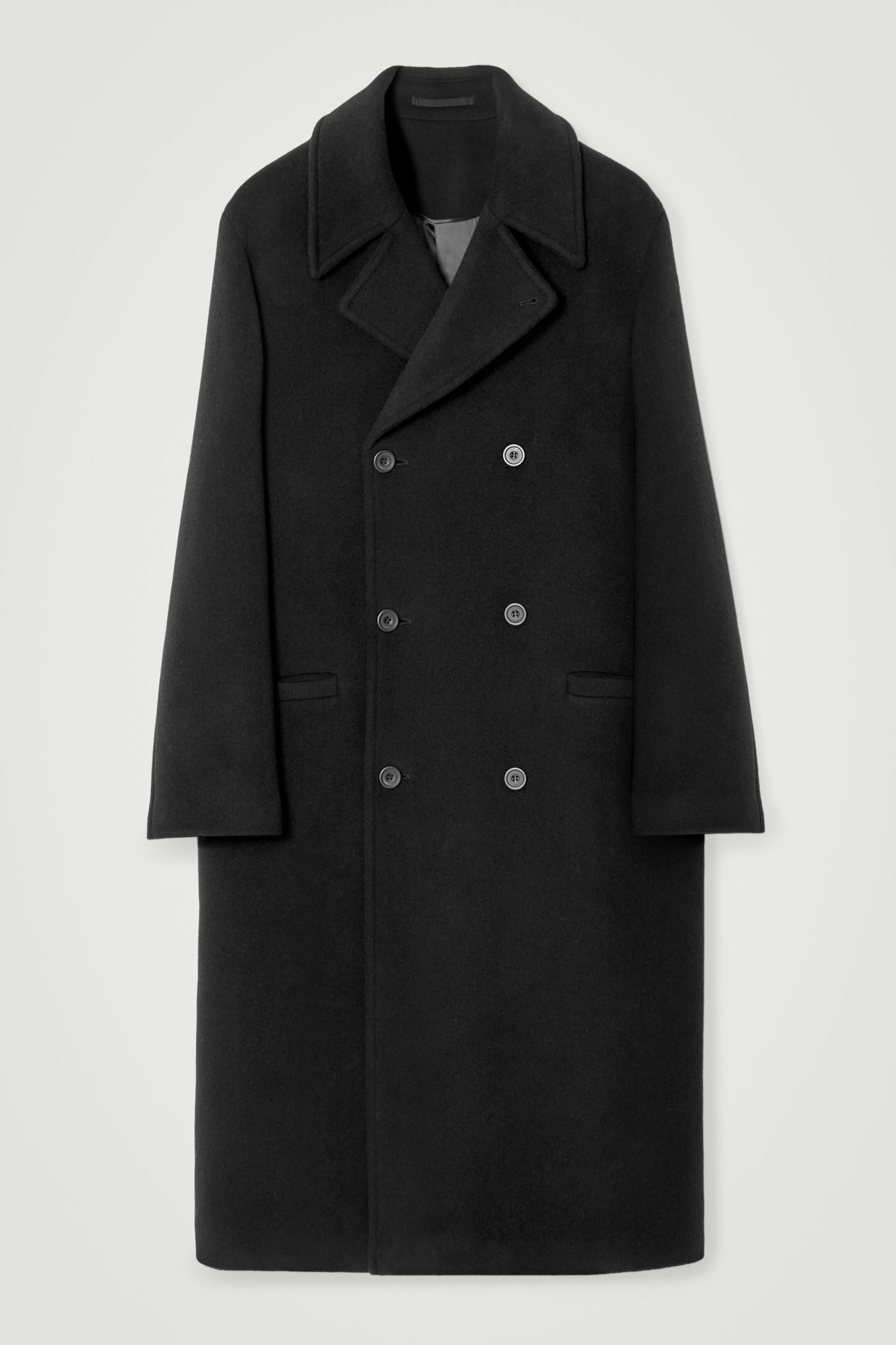 DOUBLEBREASTED WOOL OVERCOAT