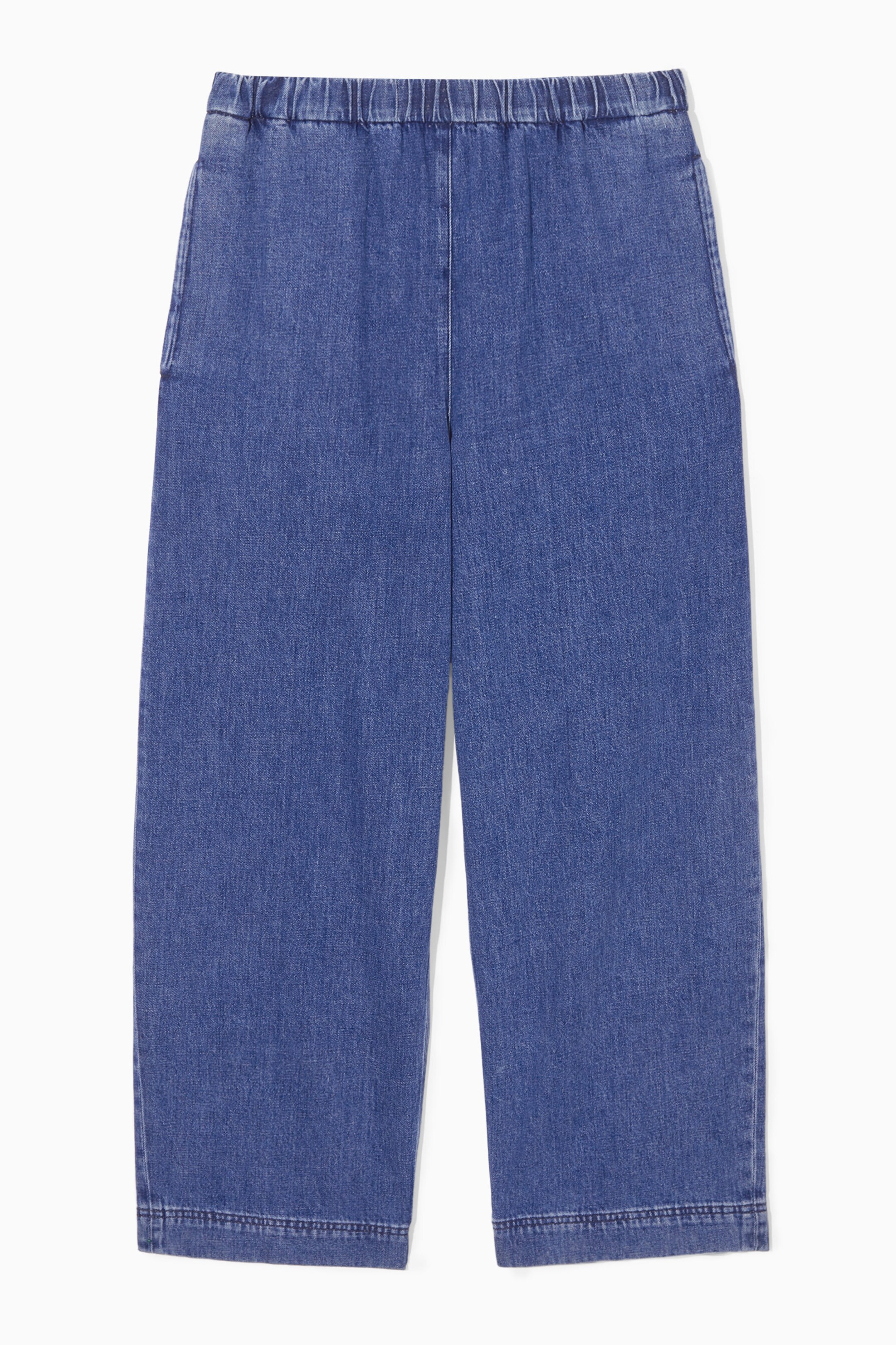 ELASTICATEDWAIST DENIM TROUSERS