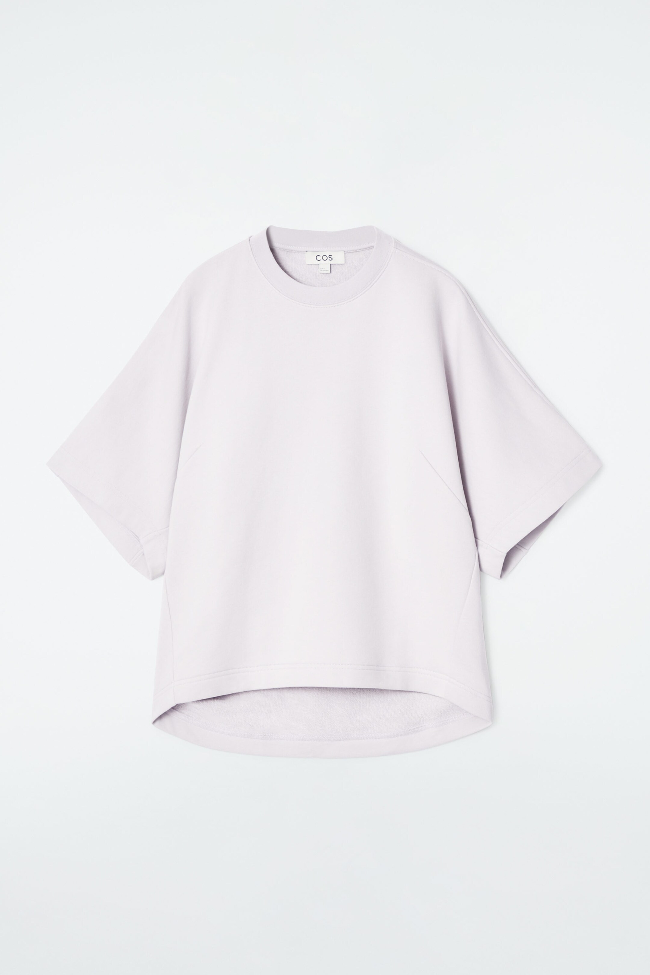 SHORT-SLEEVED JERSEY SWEATSHIRT