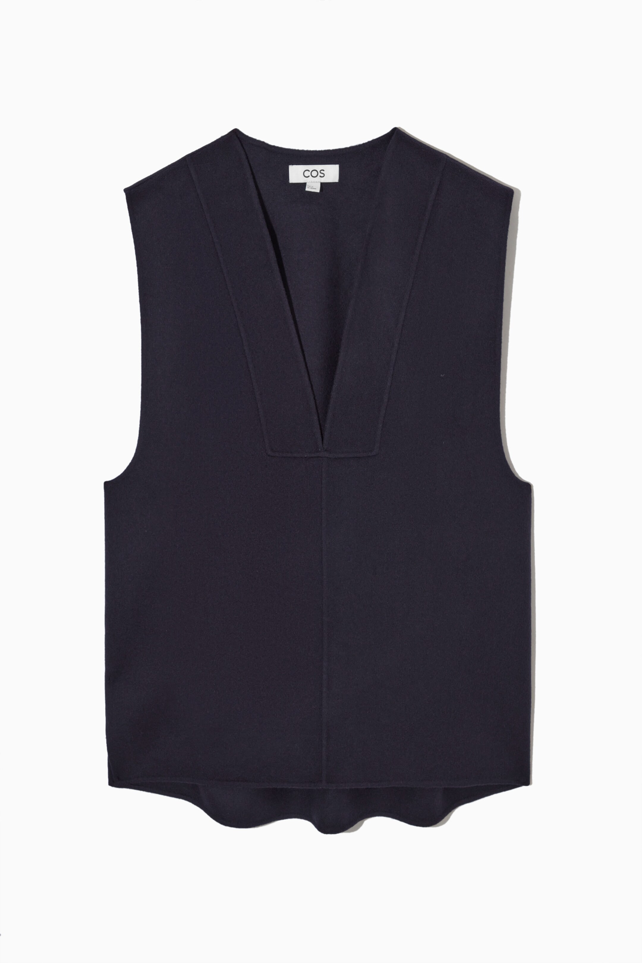 Shops COS Relaxed Fit Cashmere Navy Vest