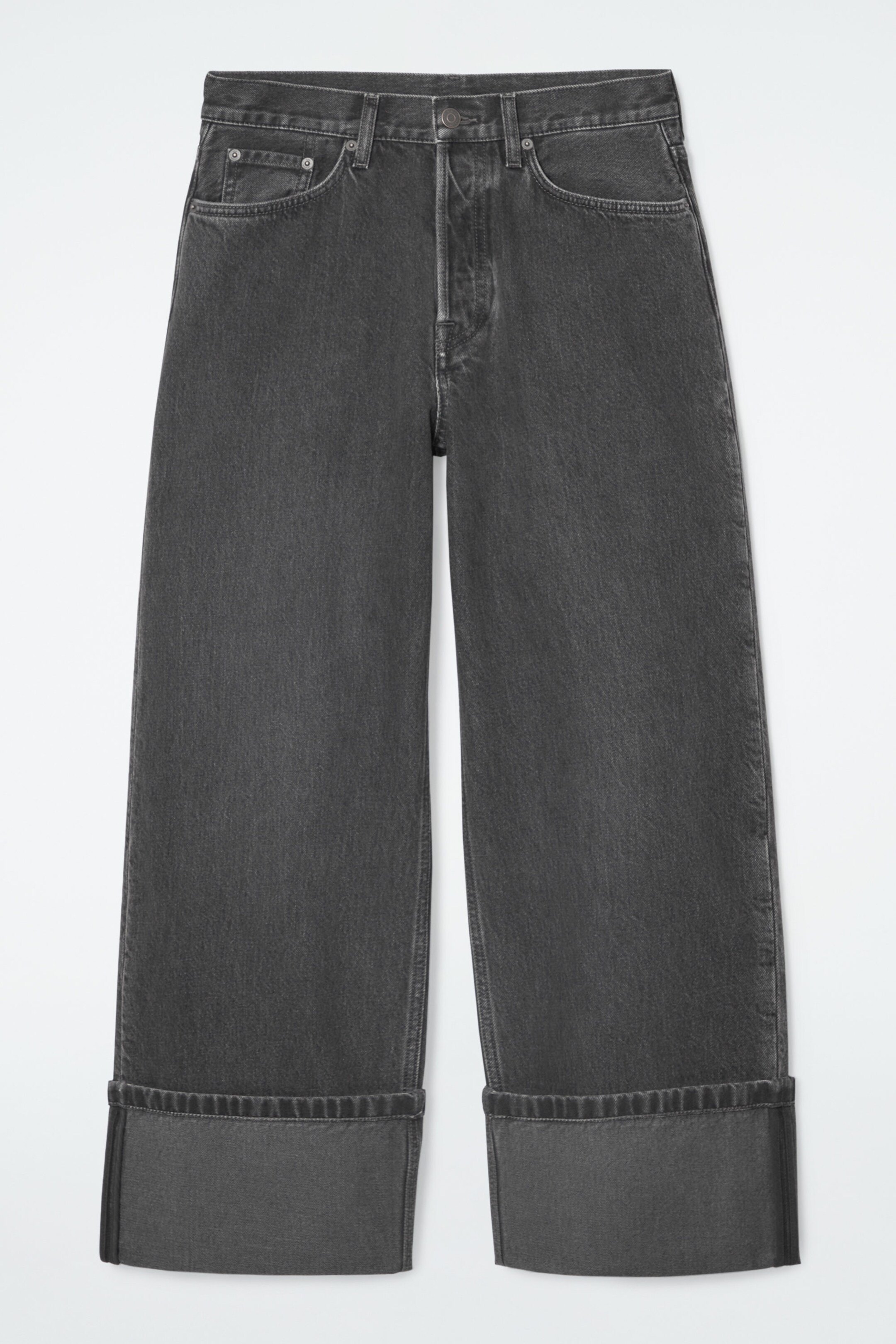 FACADE JEANS MIT GERADEM BEIN UND UMSCHLAG