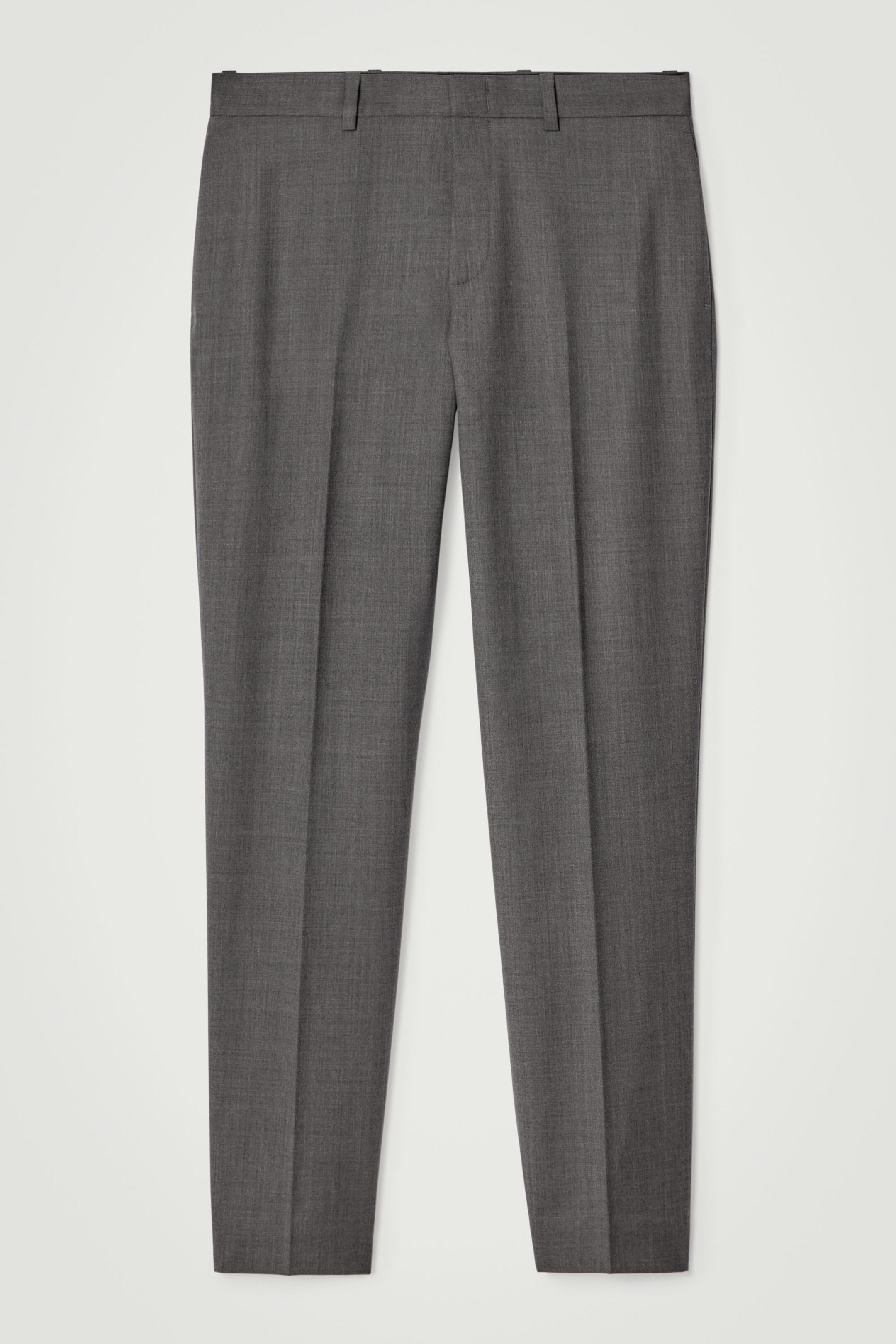 SLIM WOOL TROUSERS