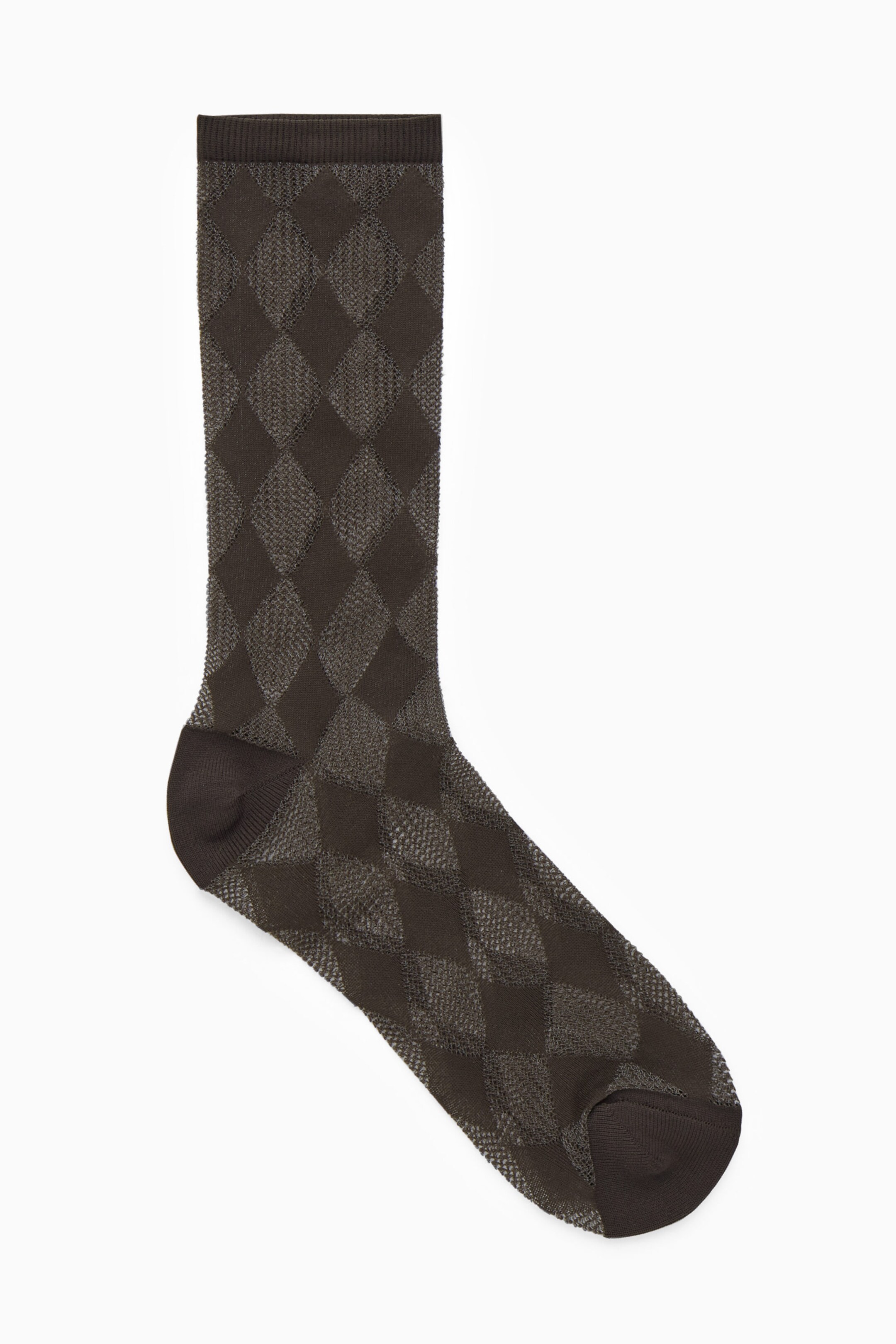 ARGYLE MESH SOCKS