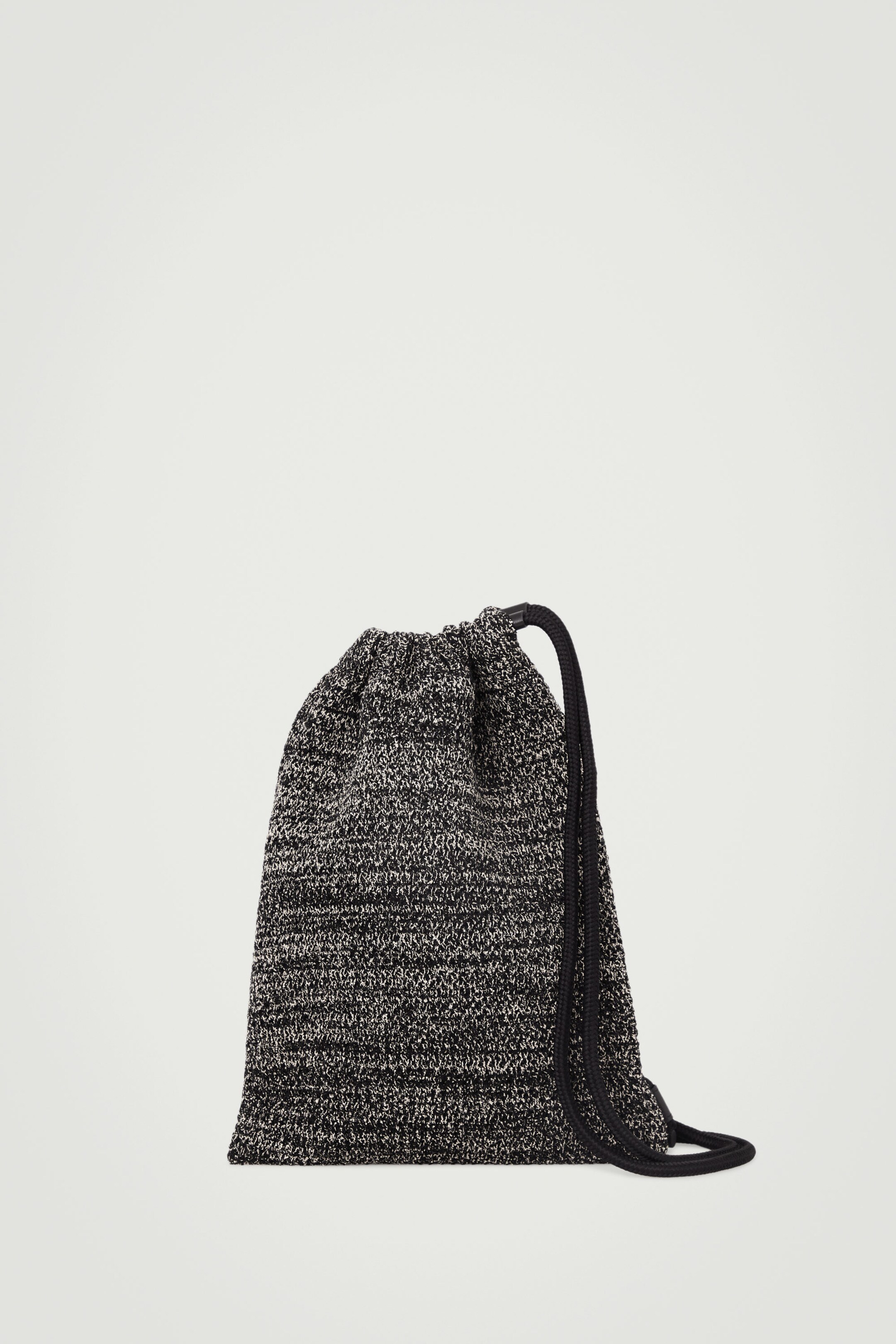 MÉLANGE KNITTED DRAWSTRING CROSSBODY