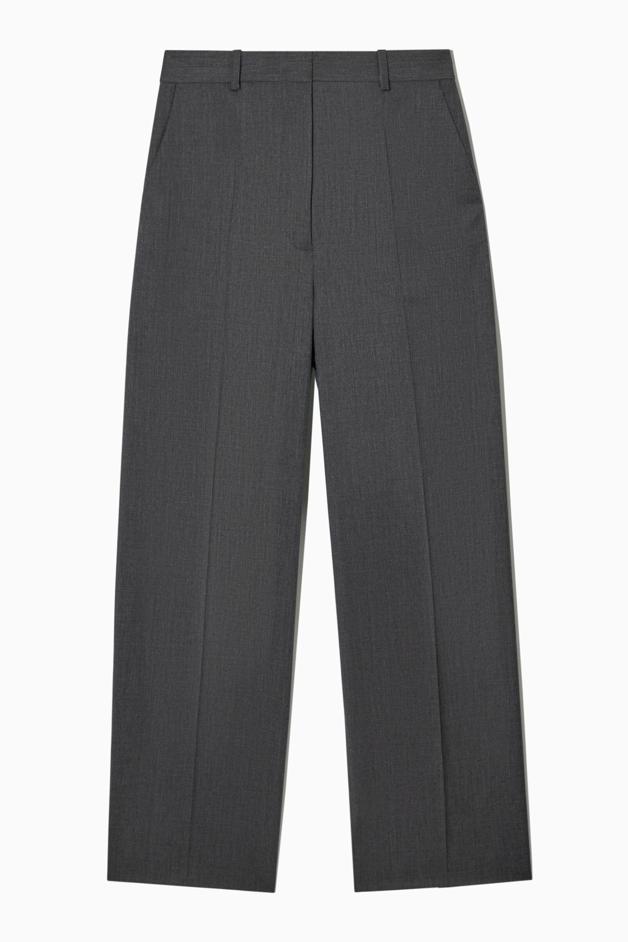 HIGH-WAISTED TAILORED WOOL TROUSERS