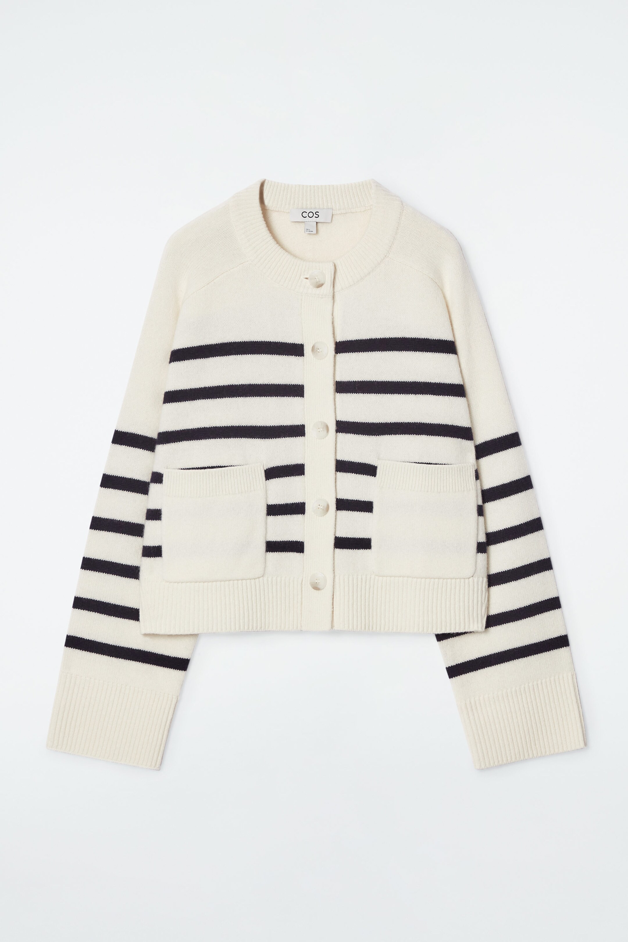 CARDIGAN COL RAS-DU-COU LAINE