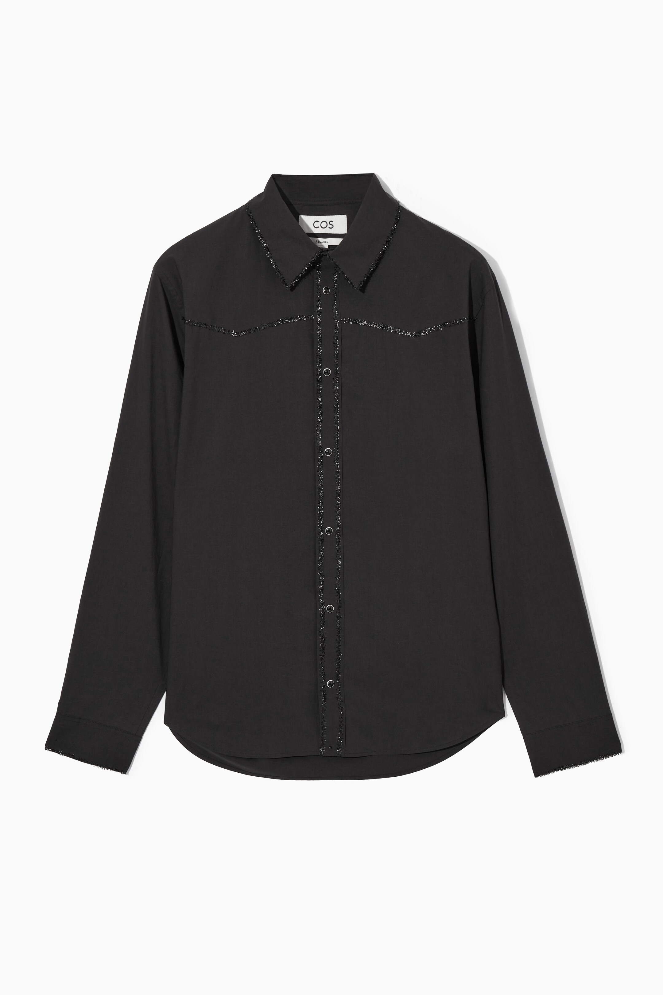 RELAXED EMBELLISHED WESTERN COTTON SHIRT