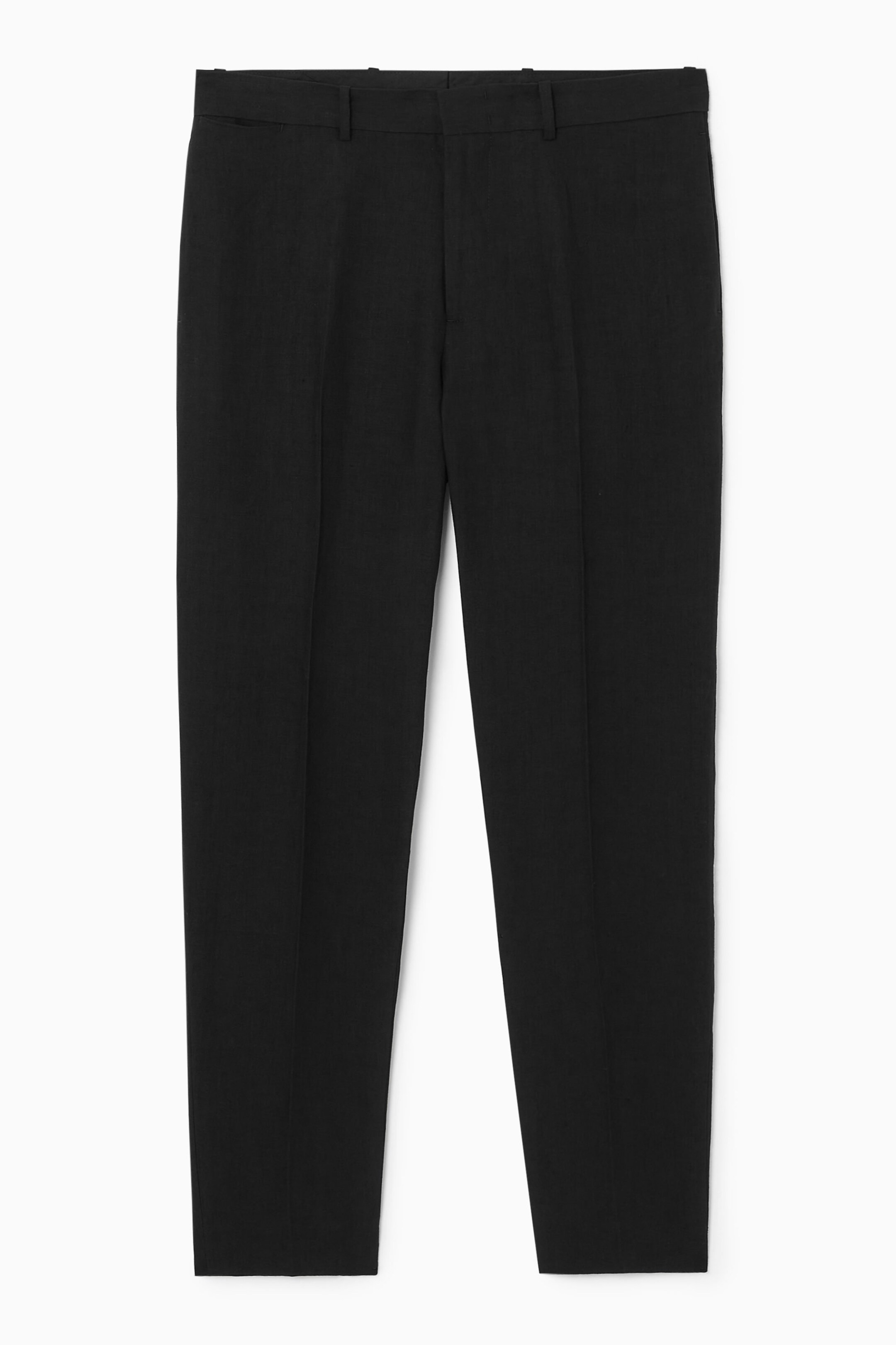 PANTALON REGULAR FUSELÉ EN LIN