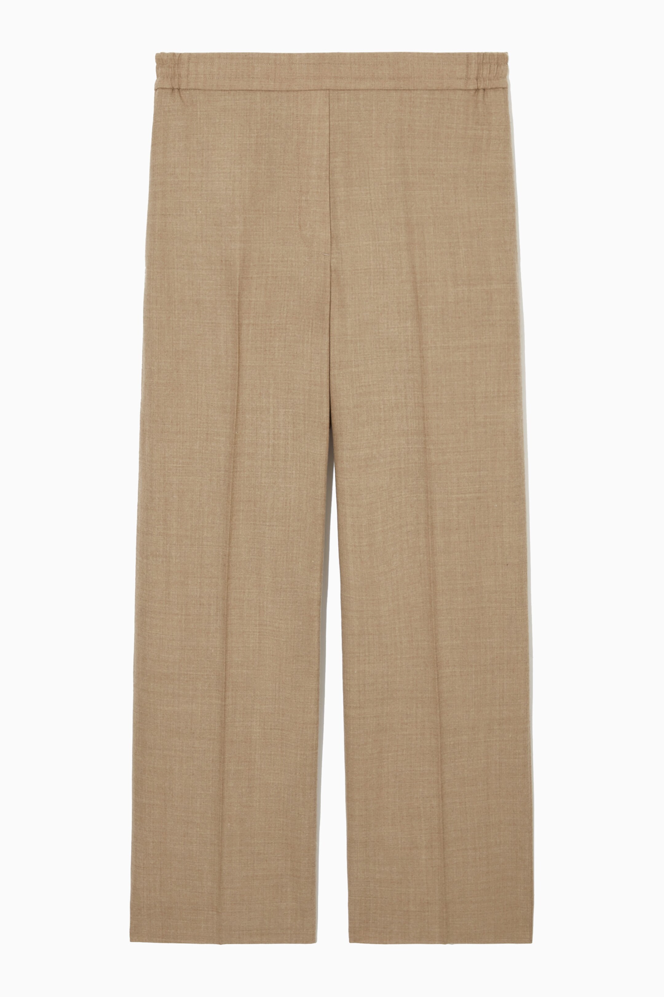 PANTALON DROIT EN FLANELLE DE LAINE REGULAR