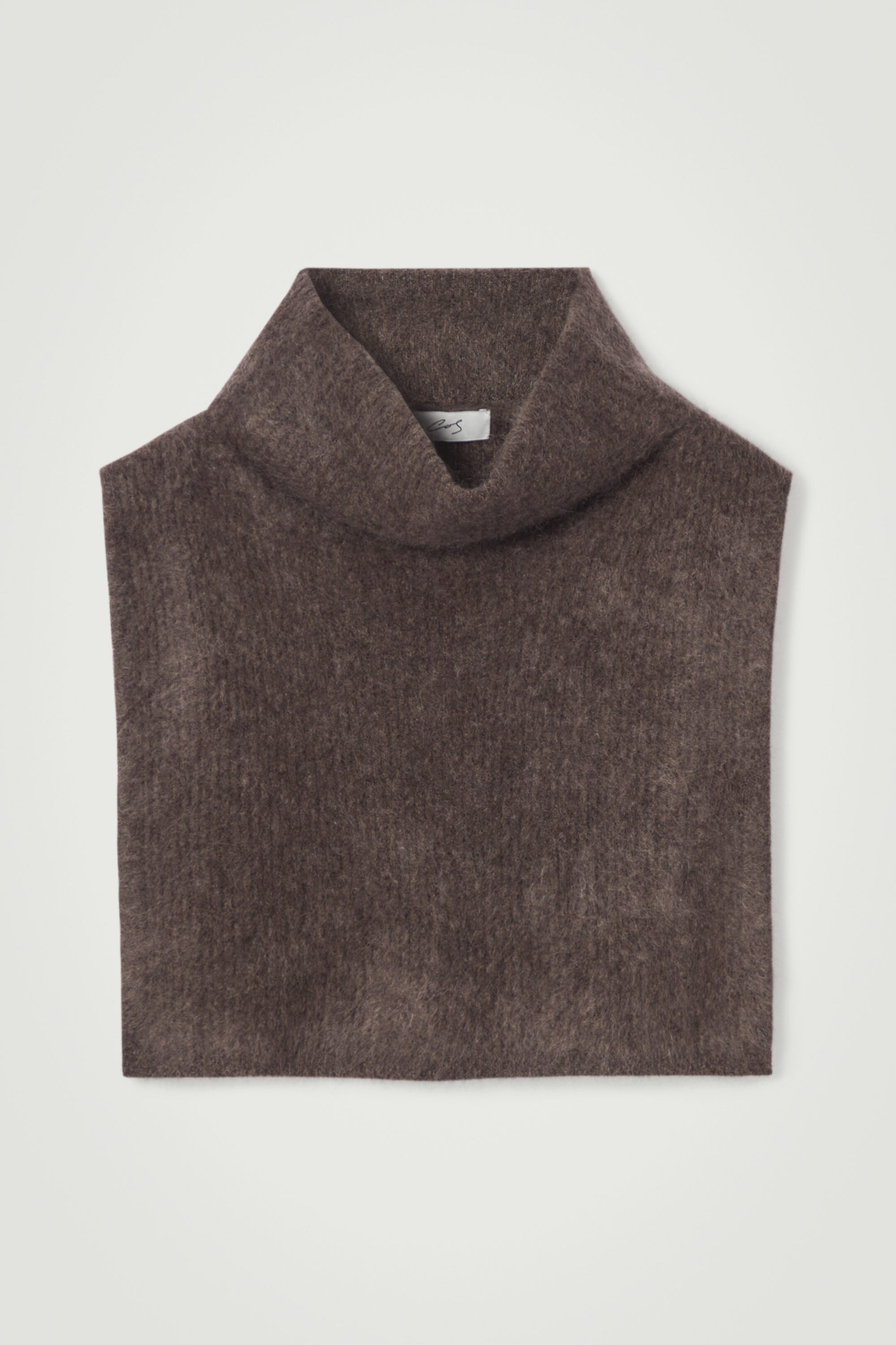 THE BRUSHED-CASHMERE FUNNEL NECK WARMER