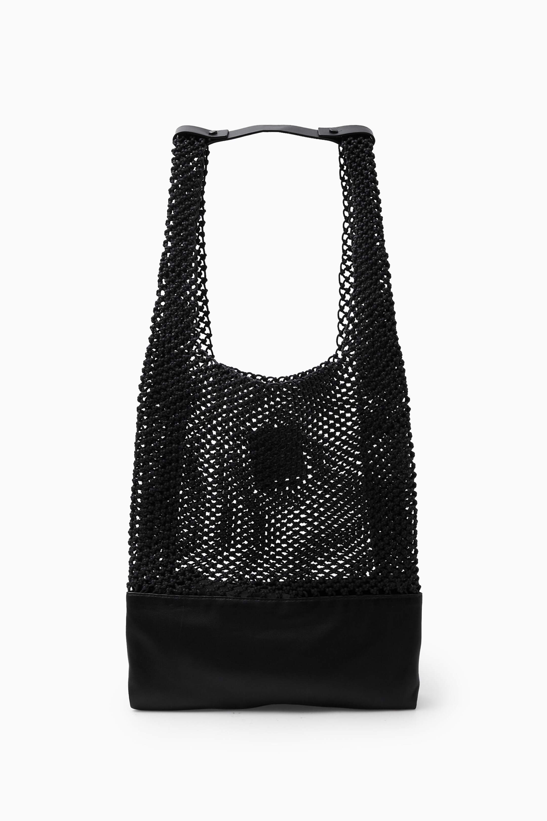 HAND-WOVEN TOTE - LEATHER