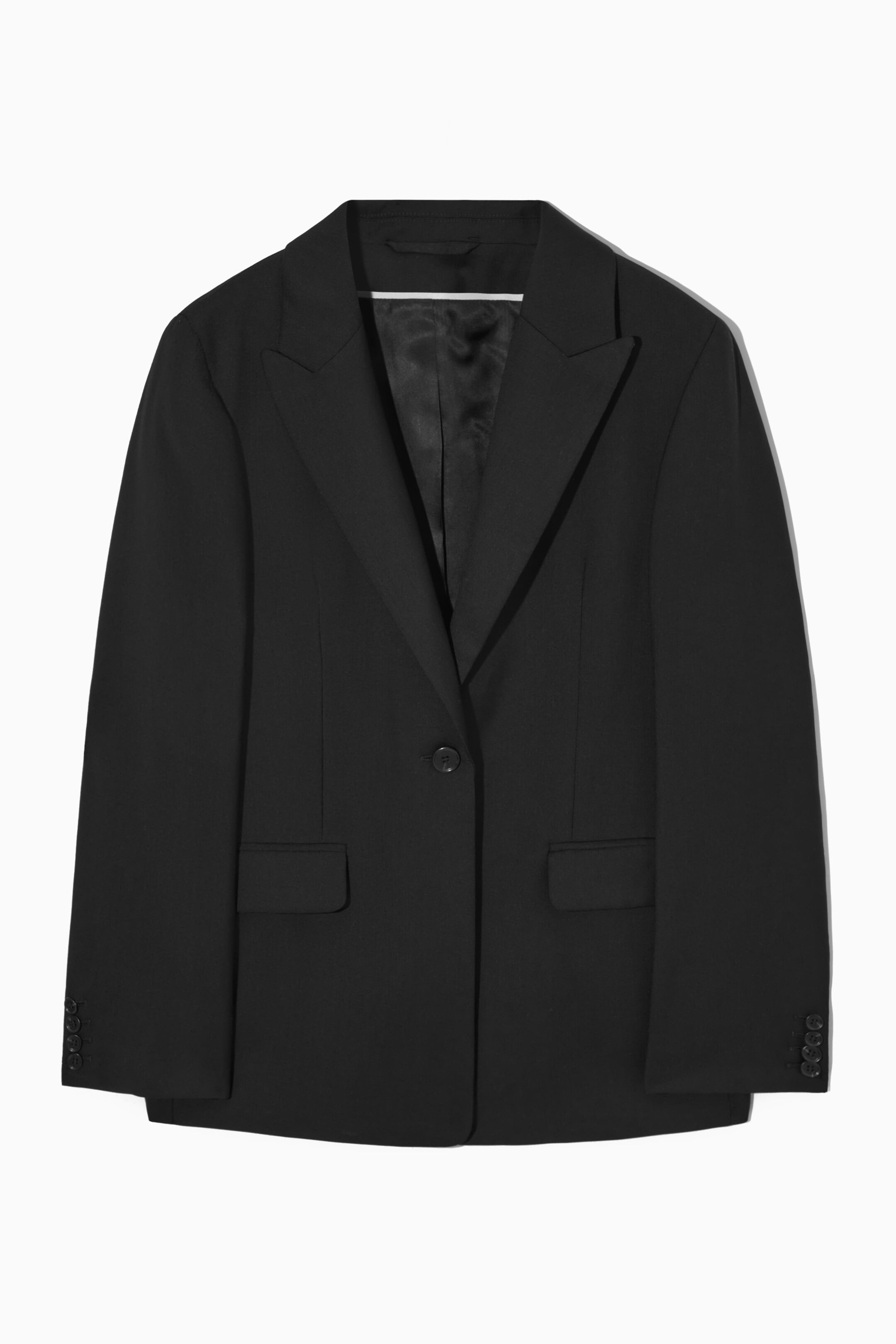 REGULAR-FIT SINGLE-BREASTED WOOL BLAZER