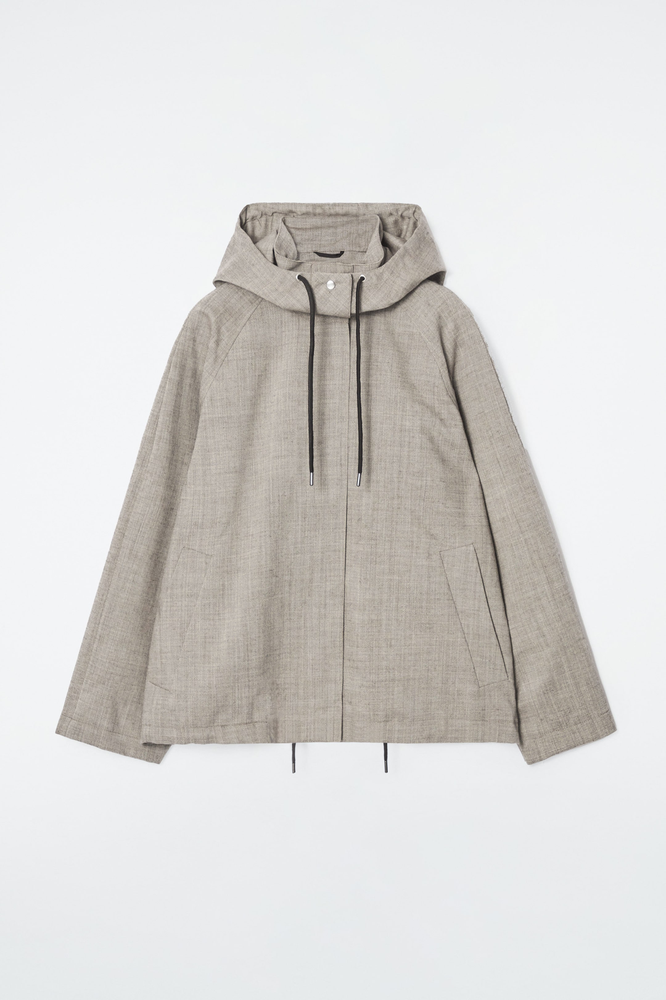 UTILITY-JACKE AUS WOLLE MIT KAPUZE