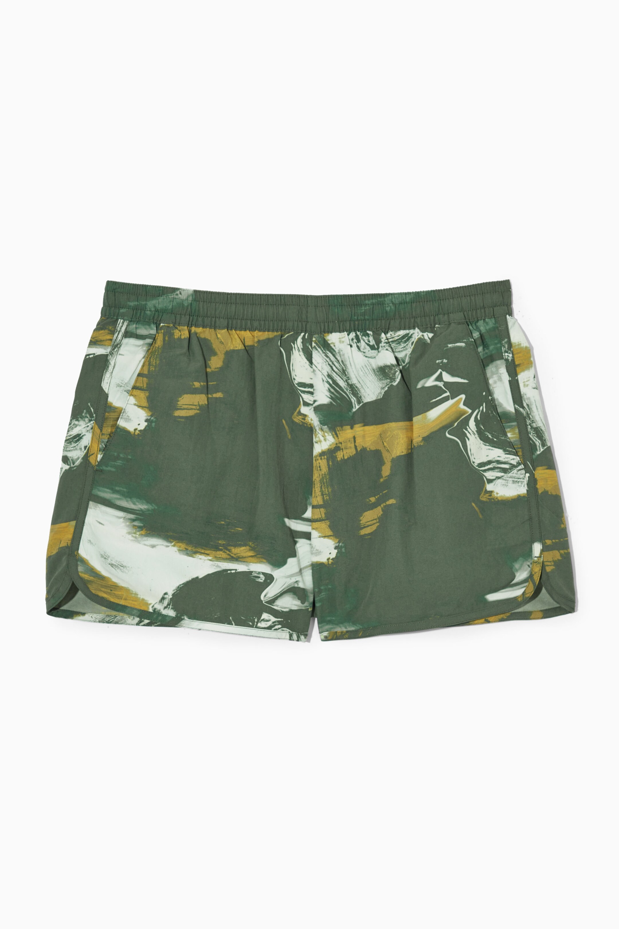 PRINTED PACKABLE SWIM SHORTS