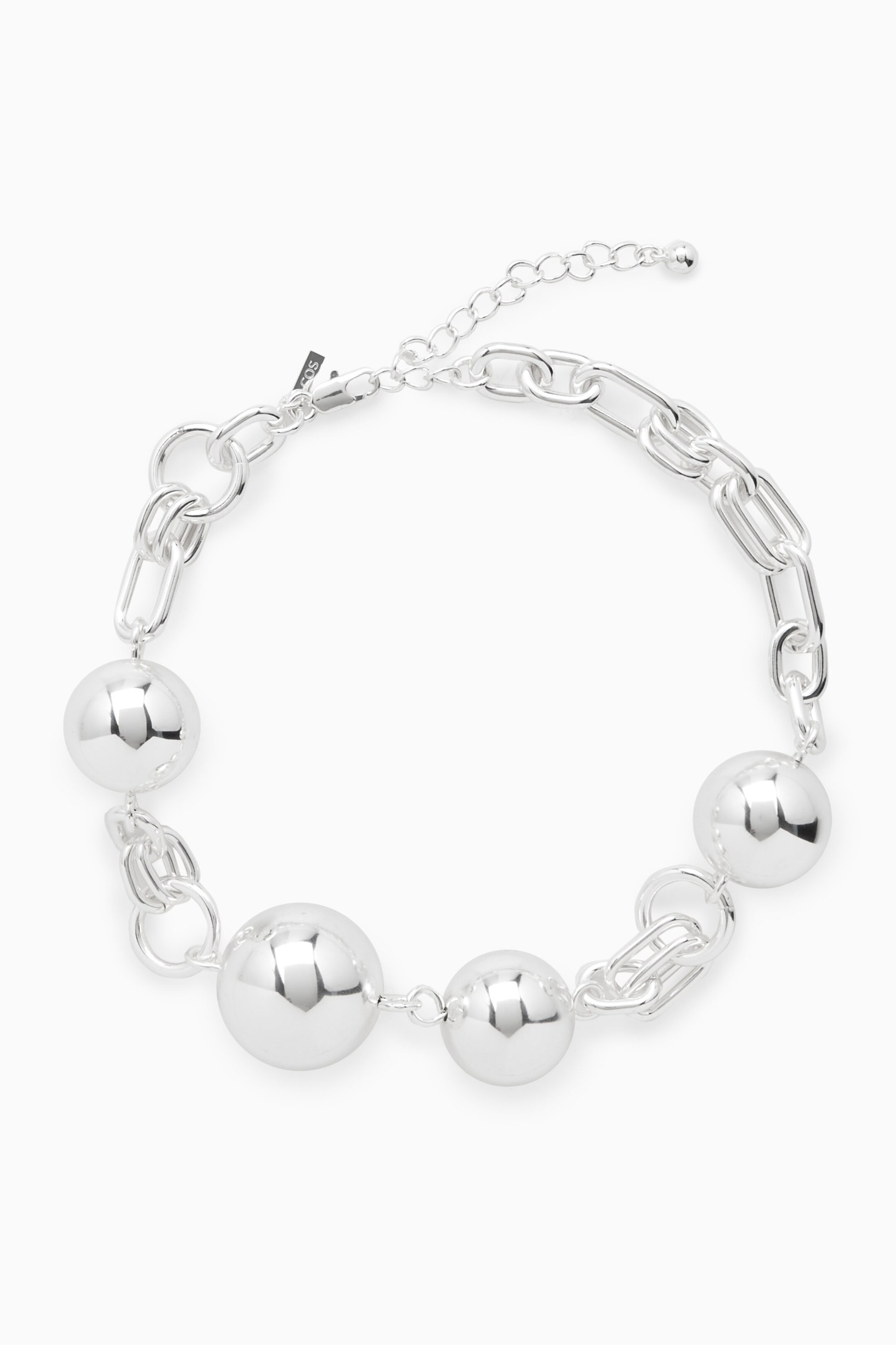 OVERSIZED SPHERICAL CHAIN NECKLACE