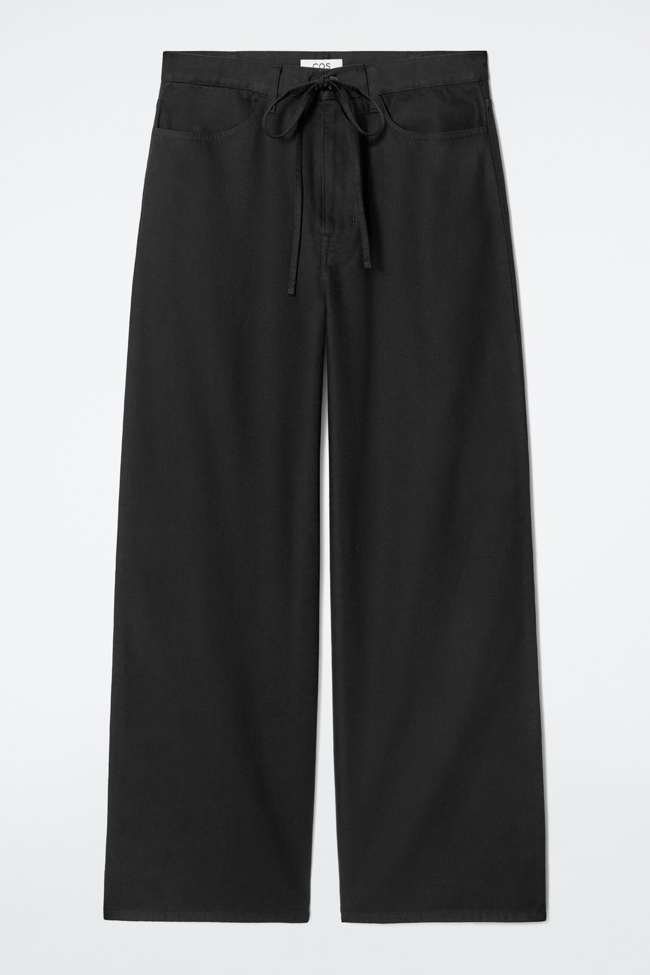 WIDE-LEG DRAWSTRING TROUSERS