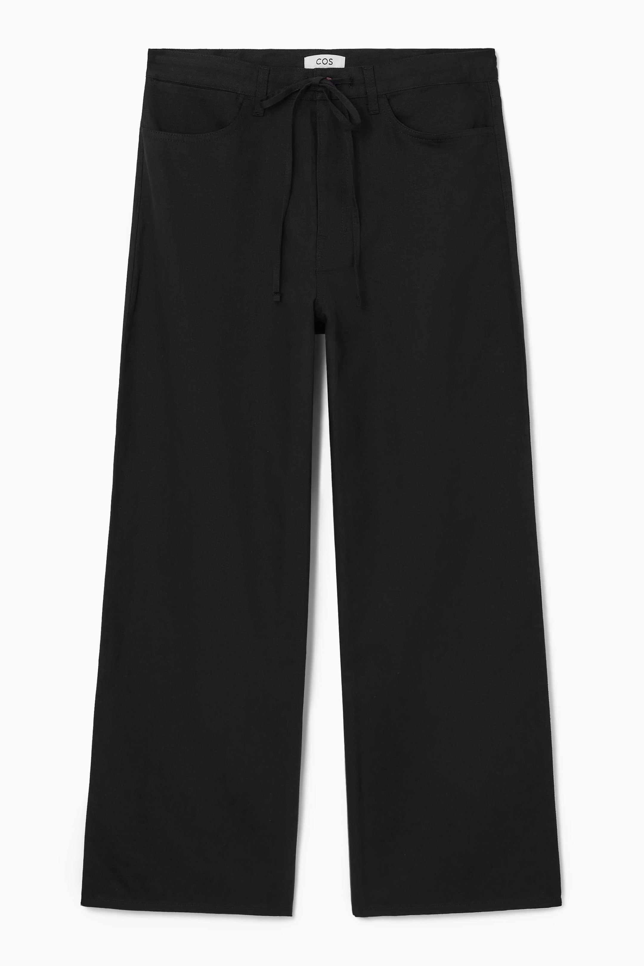 WIDE-LEG DRAWSTRING PANTS