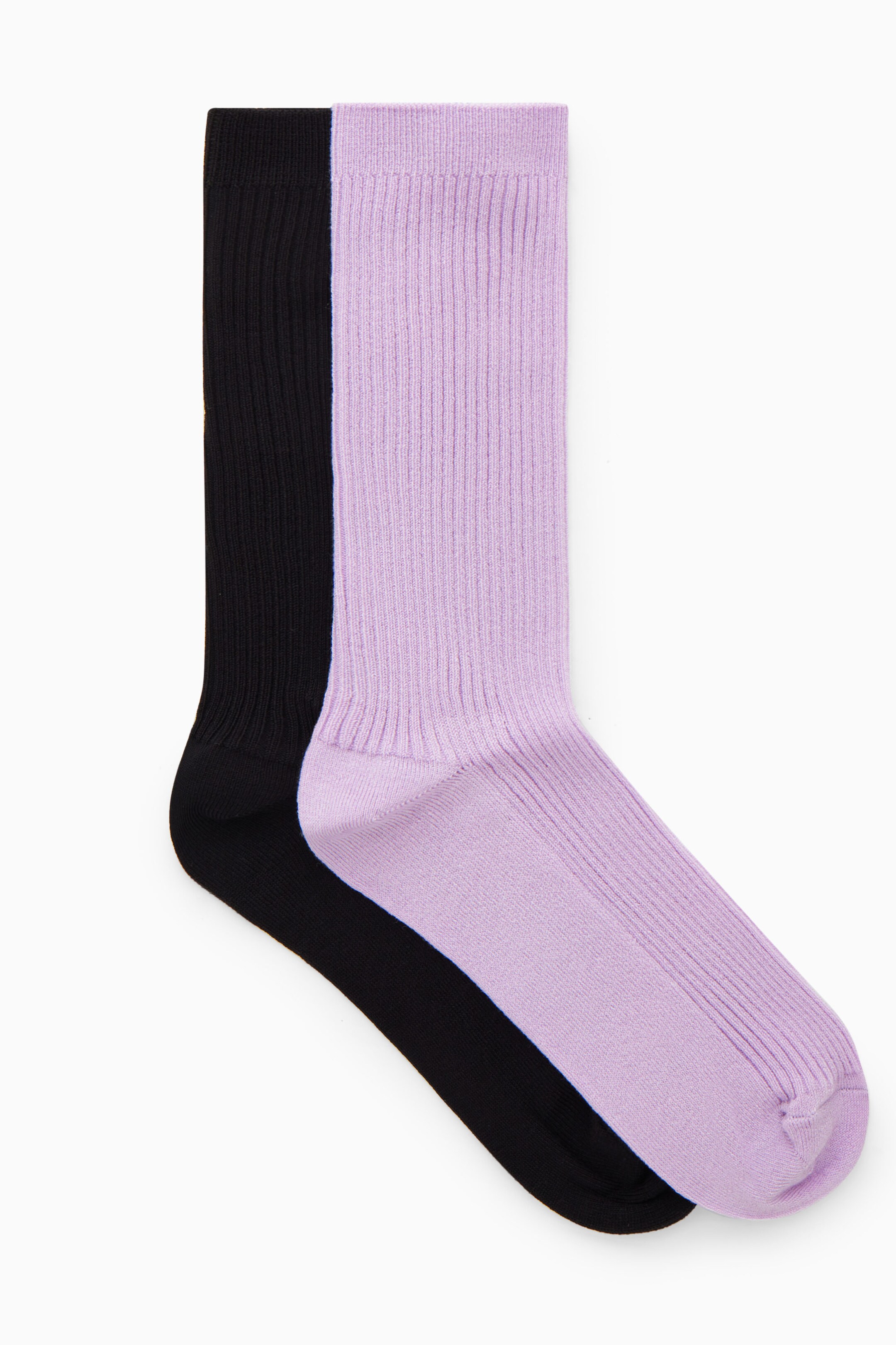 2-PACK RIBBED SOCKS