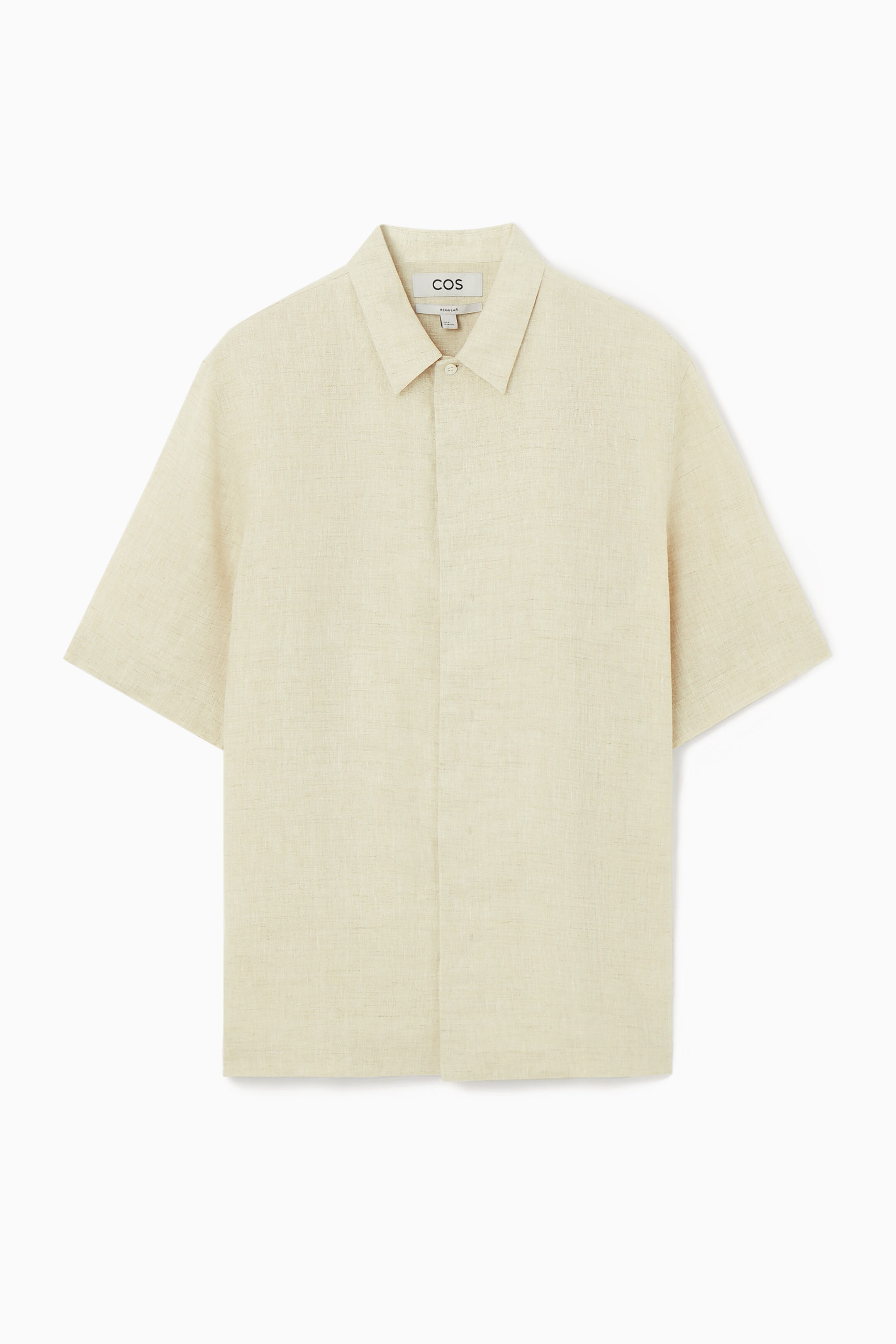 SHORT-SLEEVED LINEN SHIRT