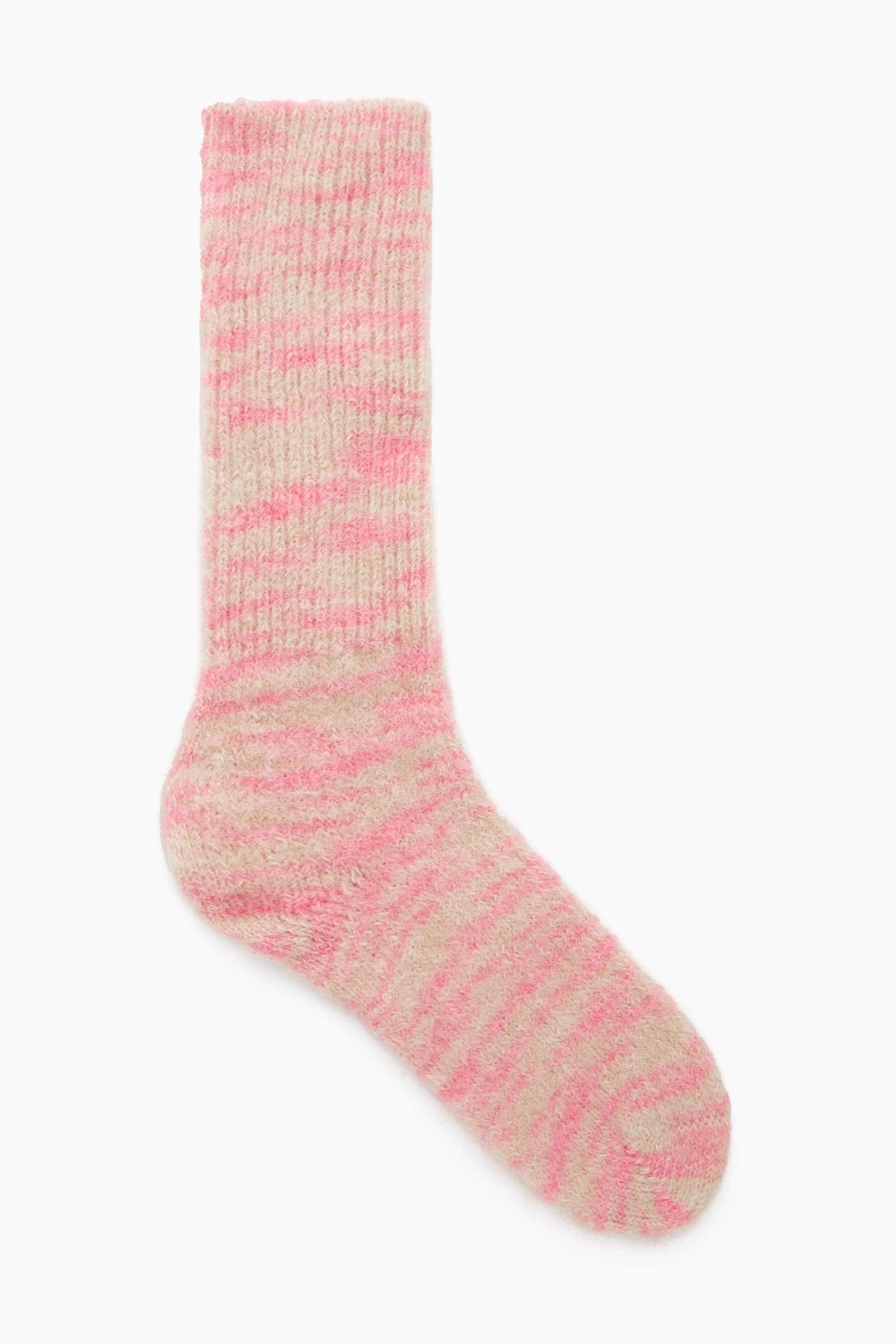 RIBBED ALPACA-BLEND SOCKS