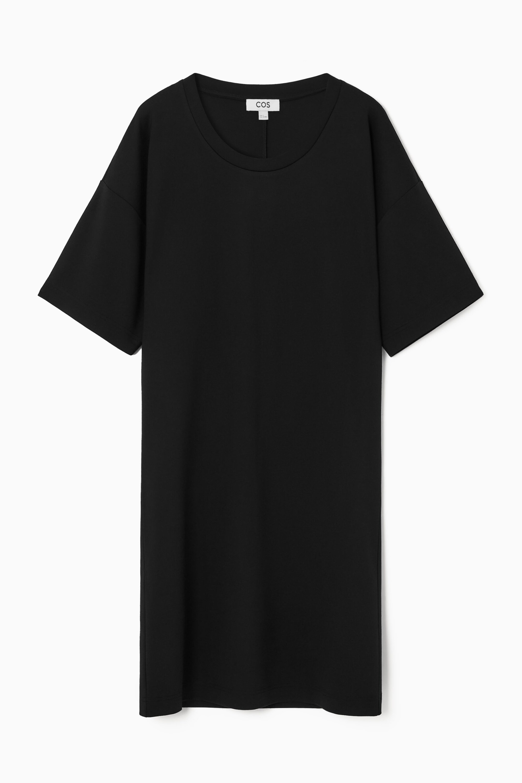 DRAPED MINI T-SHIRT DRESS