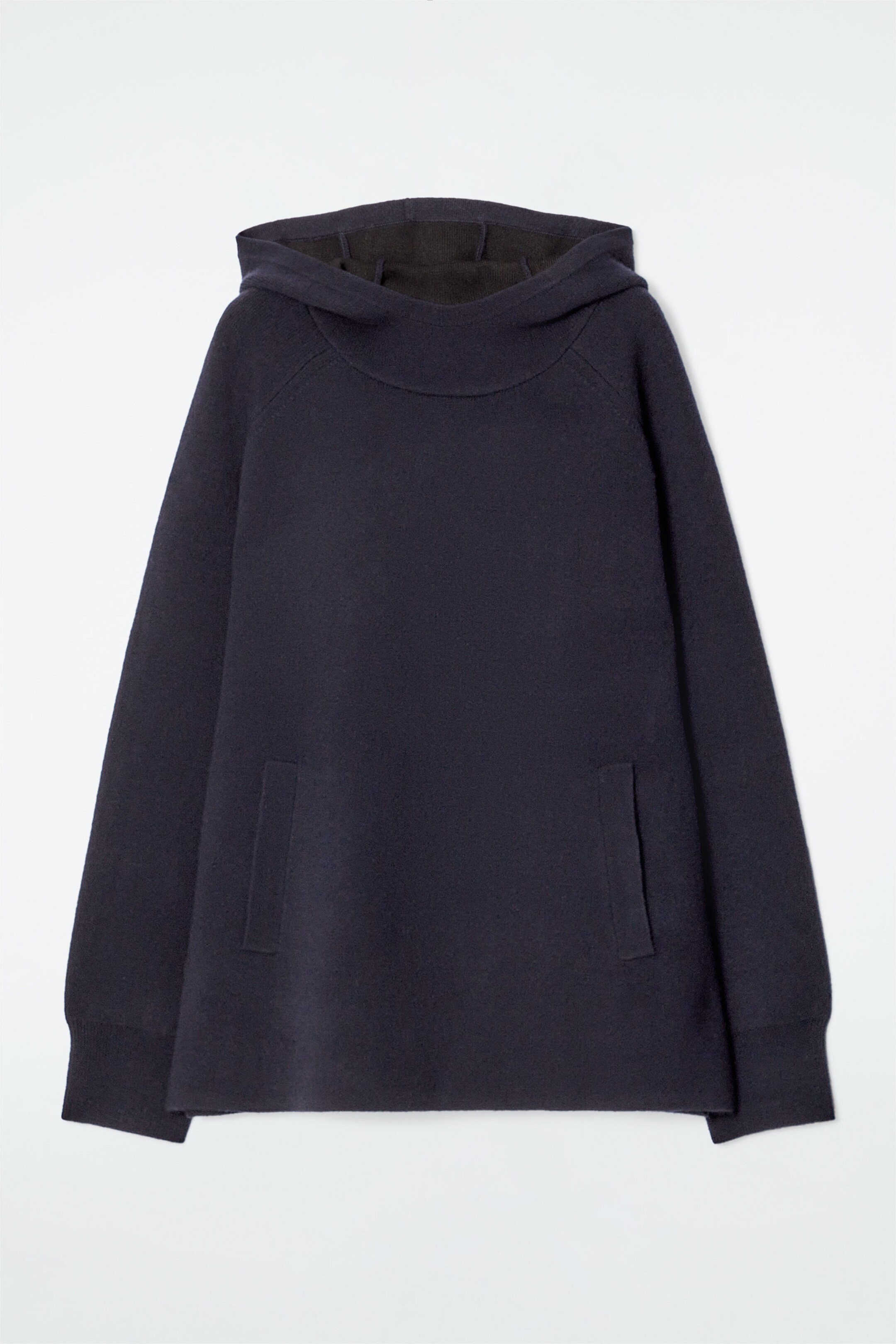 OVERSIZED DOUBLE-FACED WOOL HOODIE