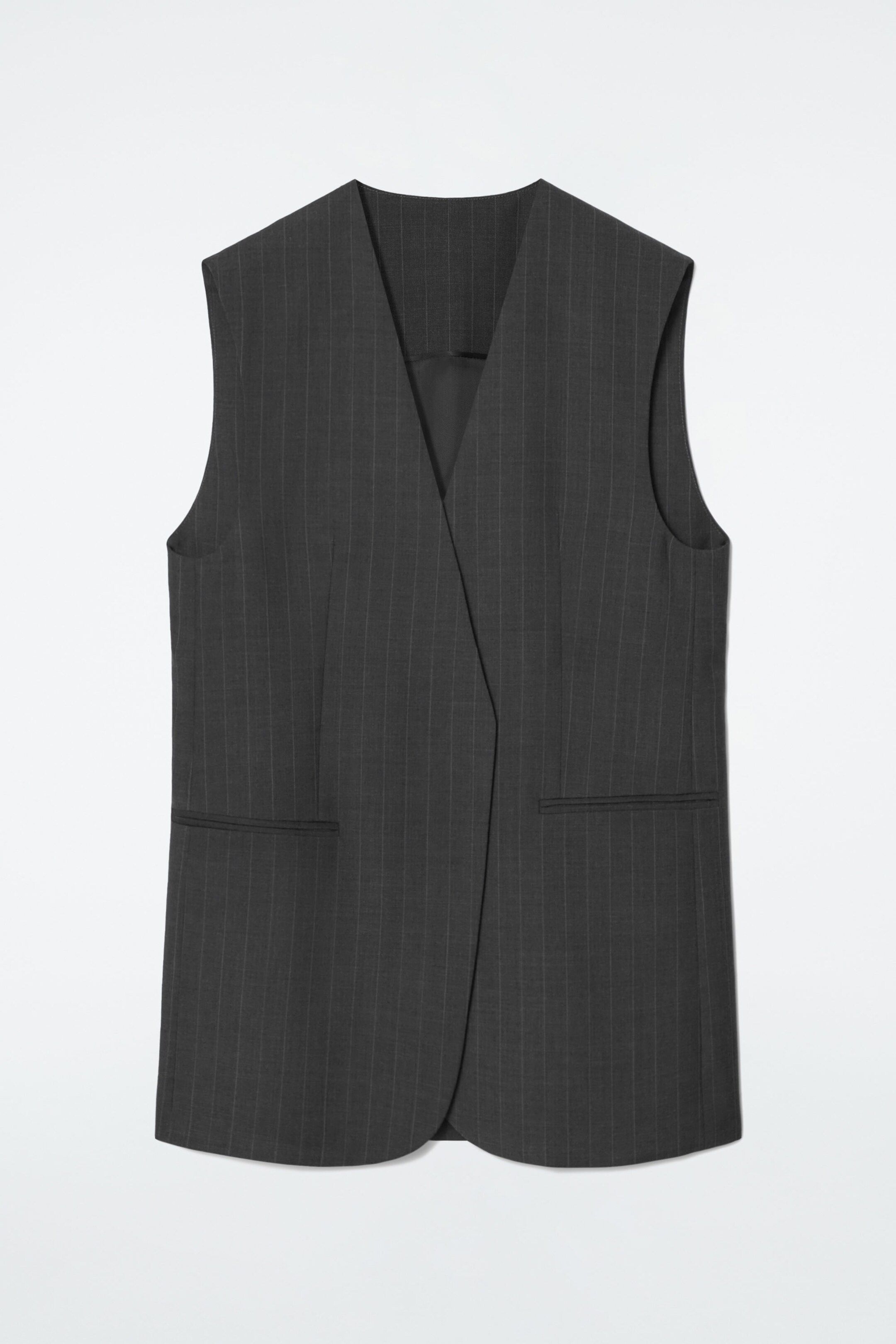 PINSTRIPED WOOL WAISTCOAT