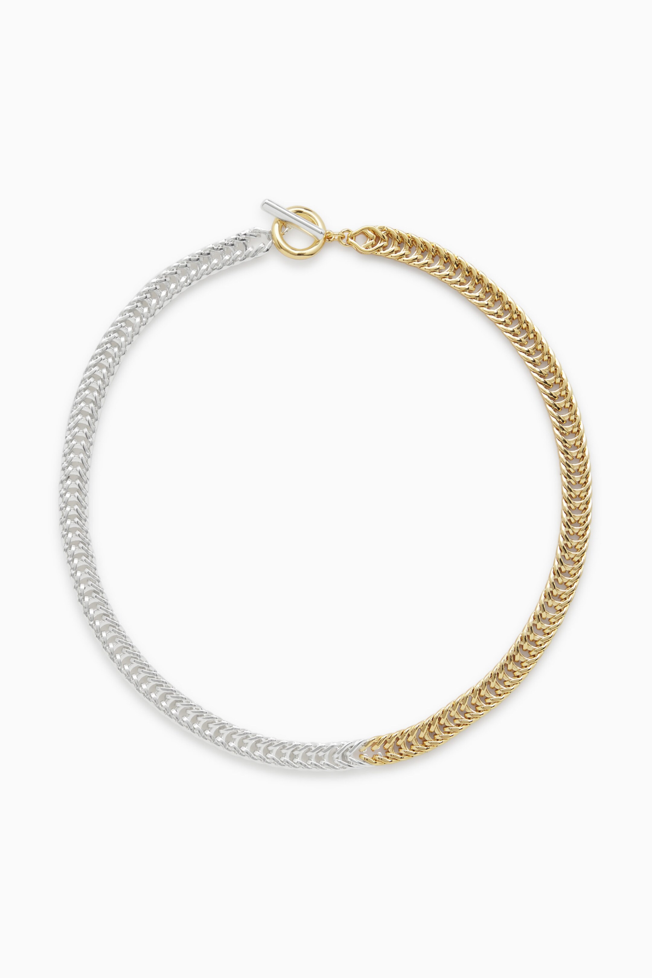 TWO-TONE CHAIN NECKLACE