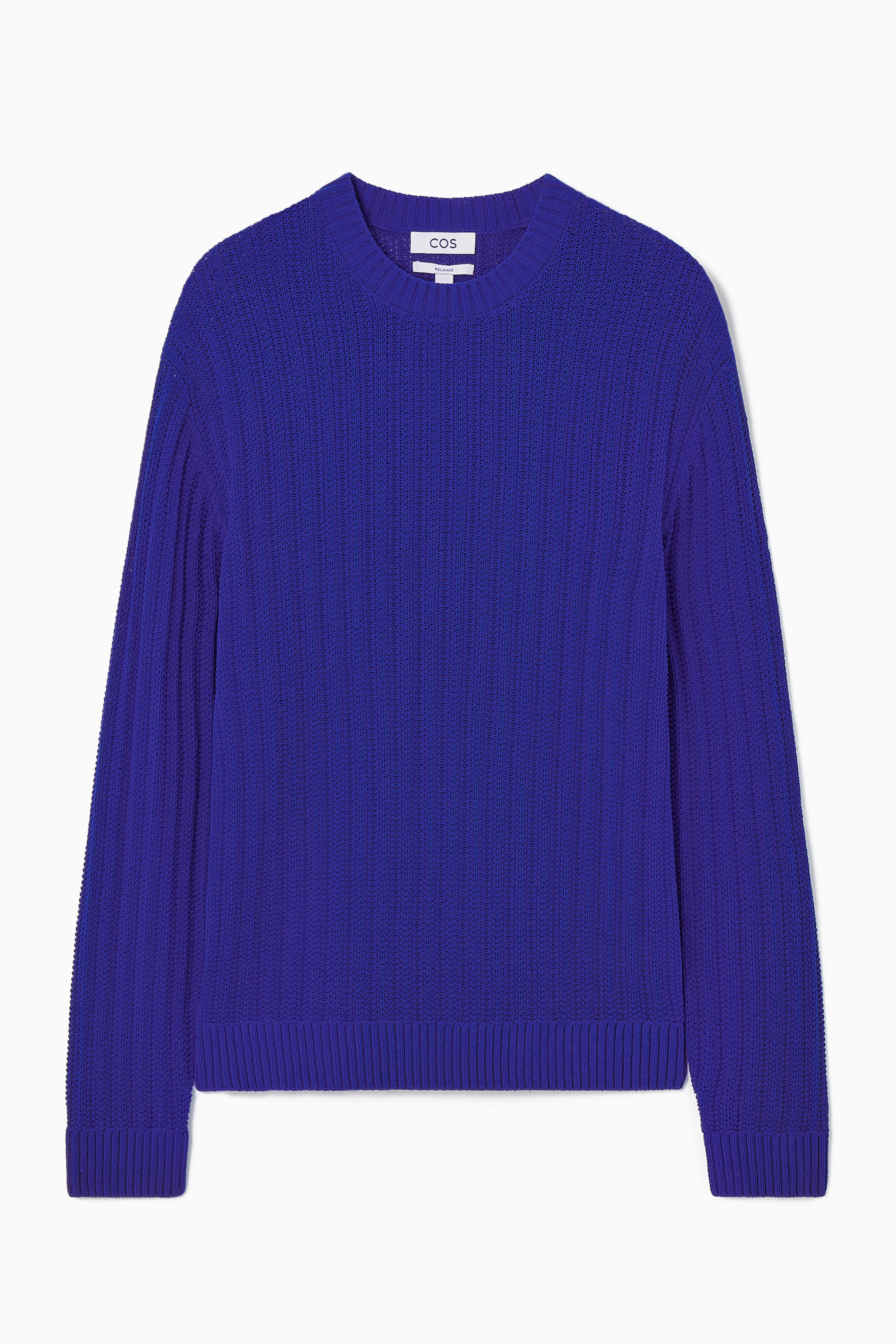 RELAXED OPEN-KNIT JUMPER