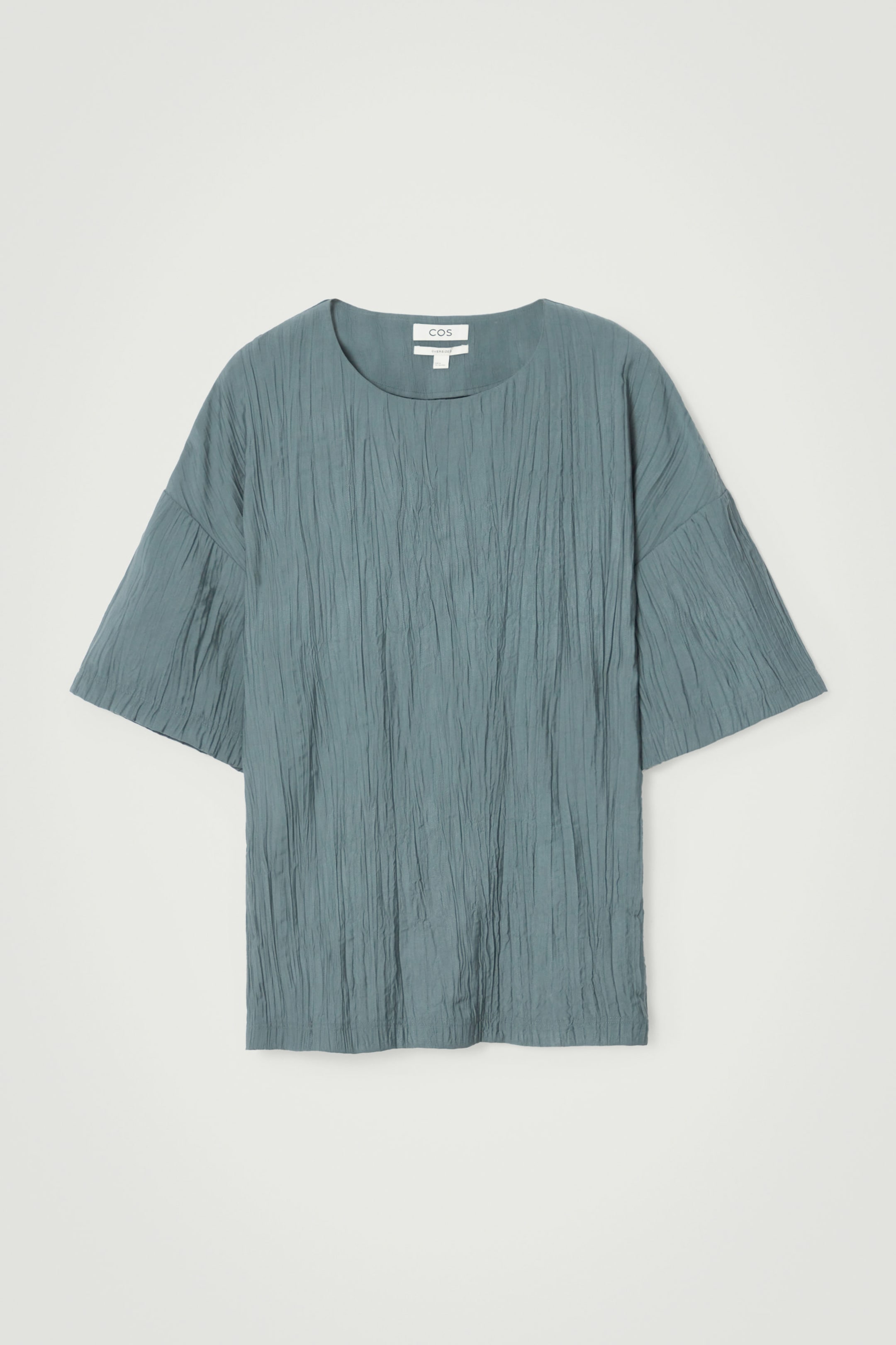 OVERSIZED CRINKLED-TEXTURE T-SHIRT