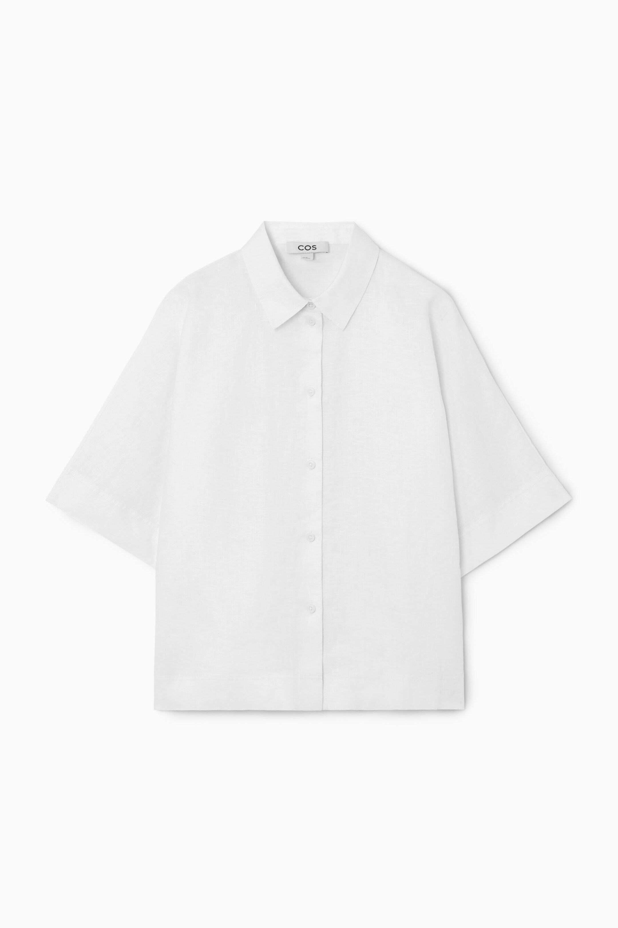 SHORT-SLEEVED LINEN SHIRT