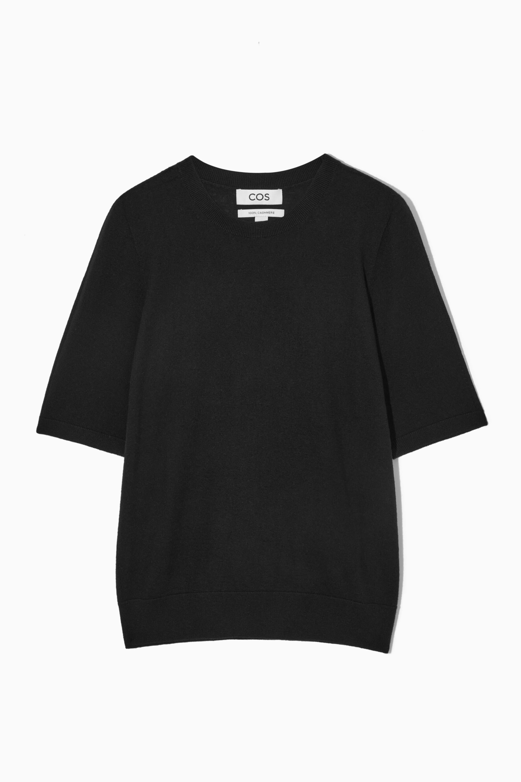 PURE CASHMERE KNITTED T-SHIRT