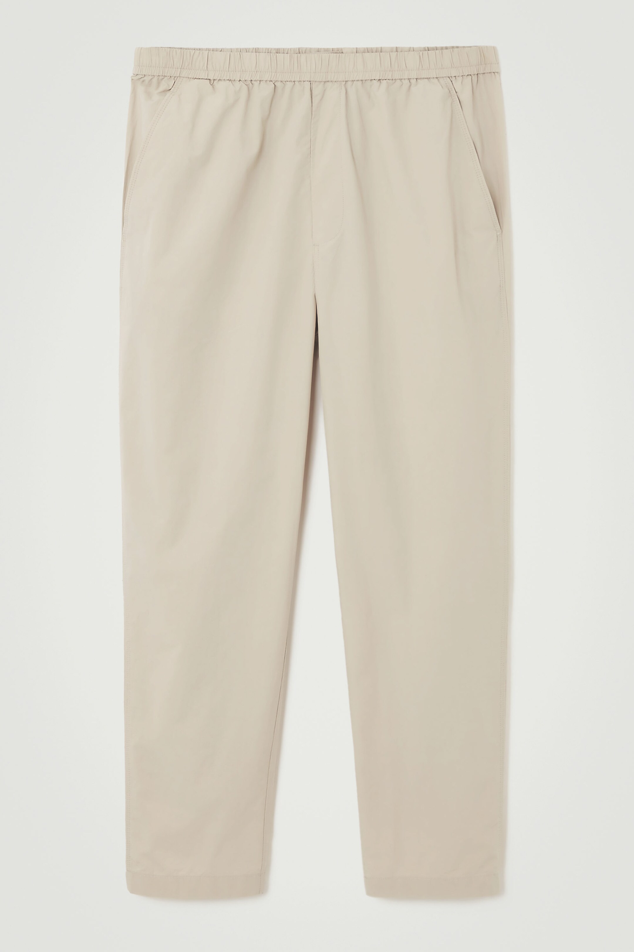 TAPERED POPLIN PULL-ON PANTS