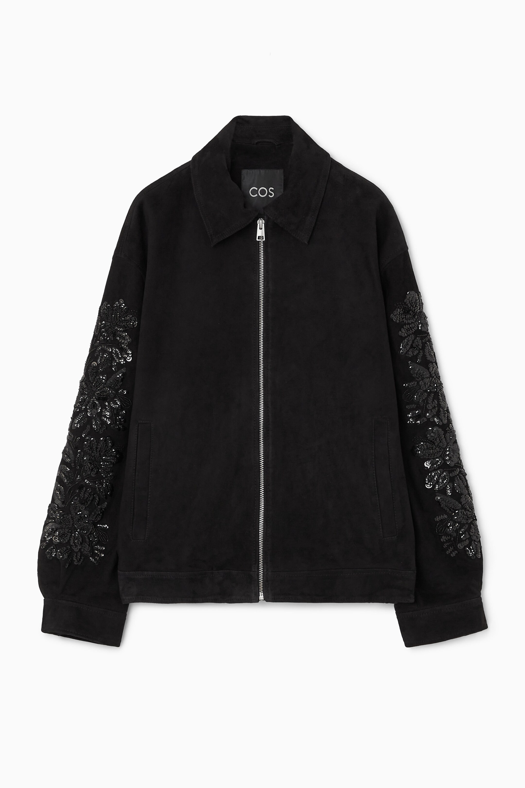 SEQUINNED SUEDE JACKET