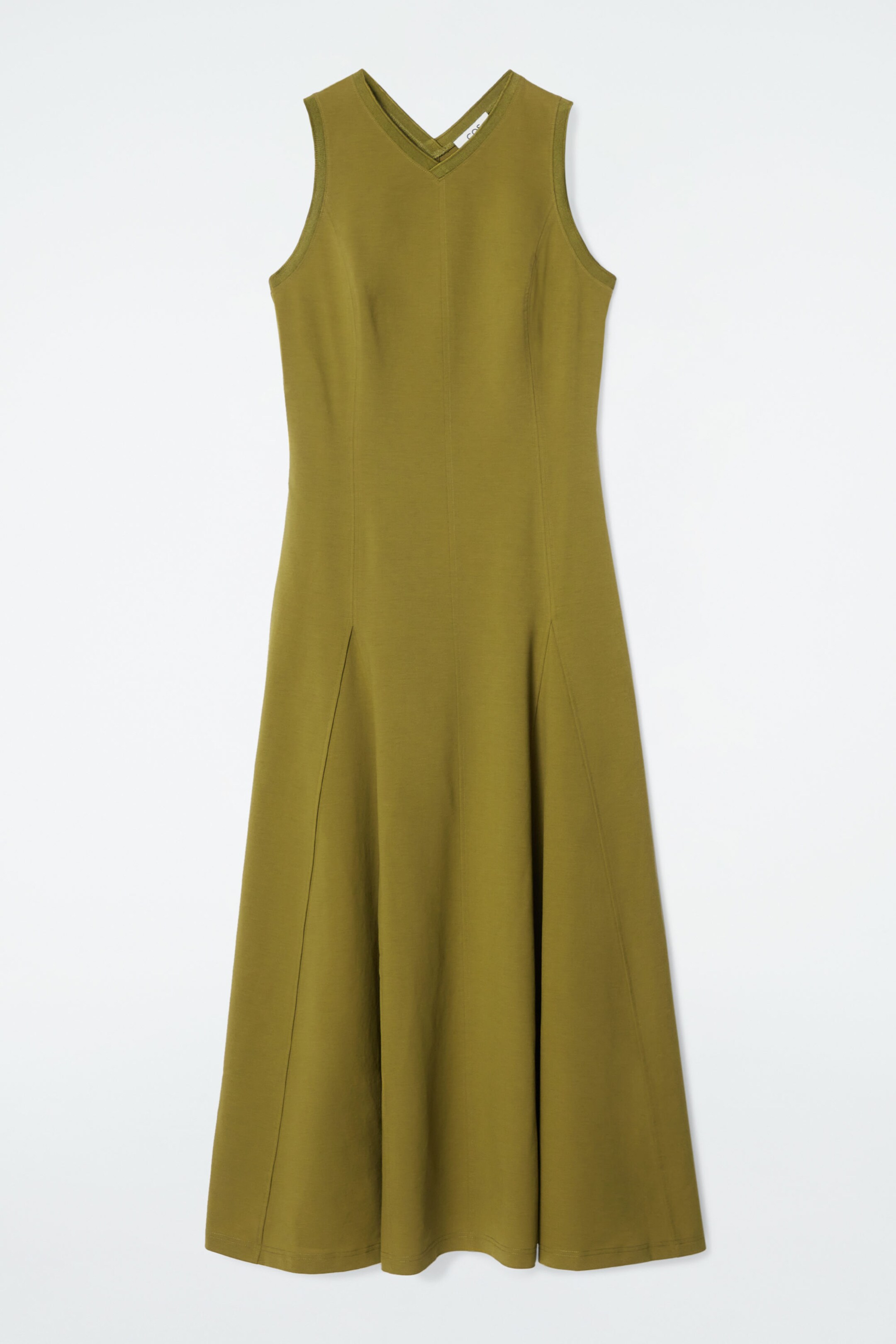 FLARED JERSEY MAXI DRESS