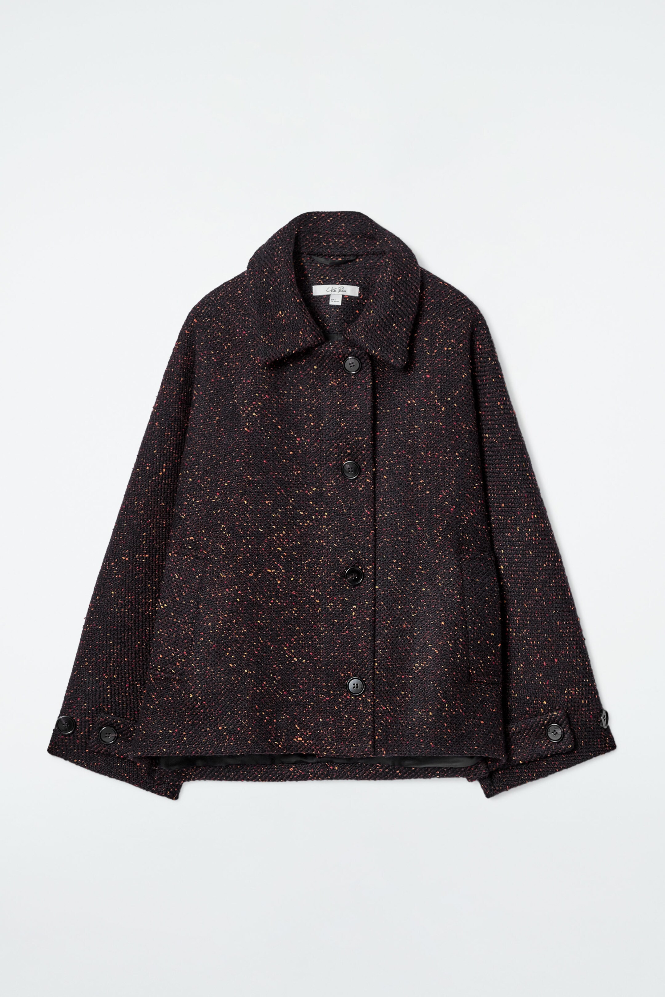 FLECKED WOOL-BLEND JACKET