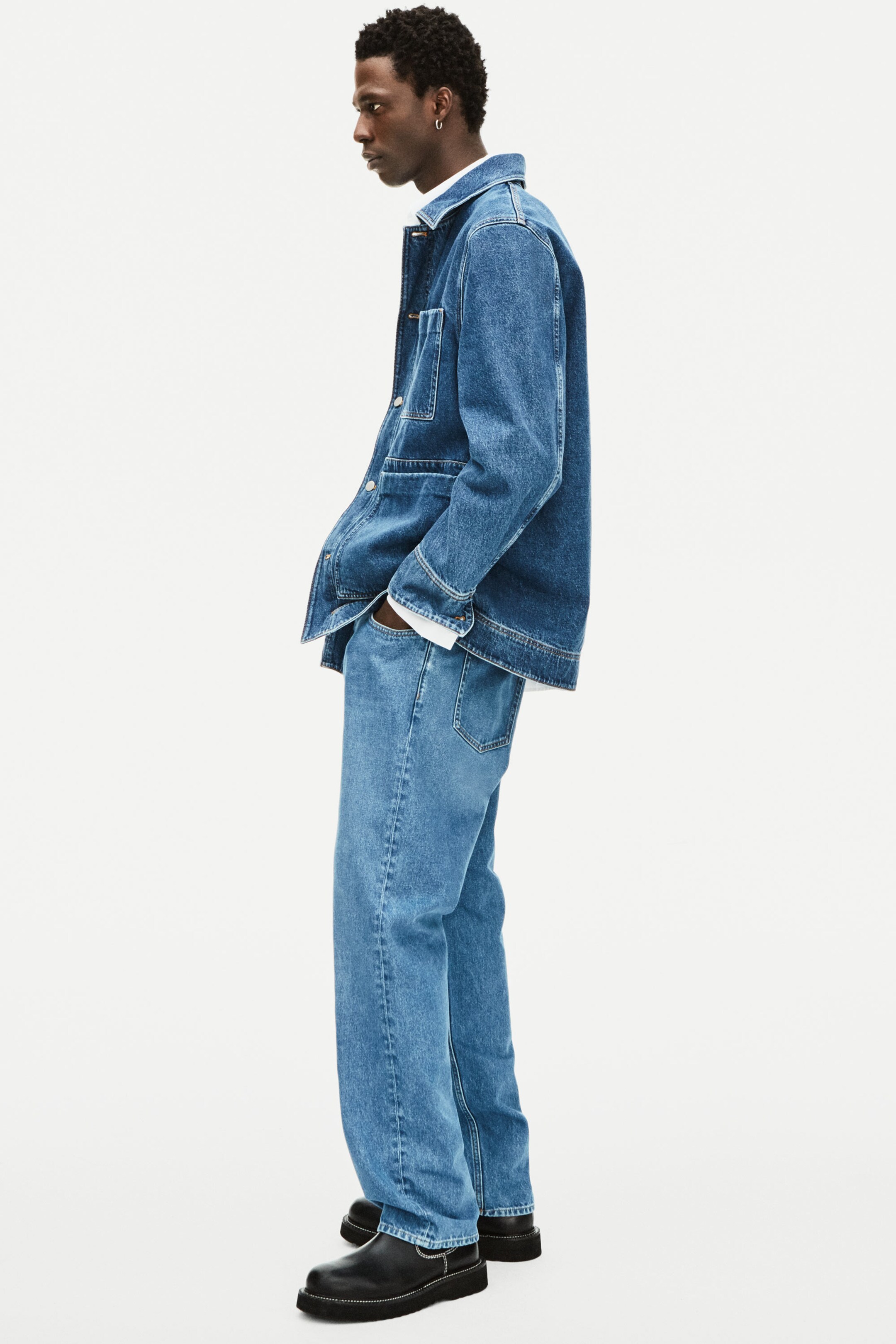 person wearing denim