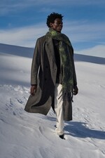 Placeholder for: model wearing coat and scarf