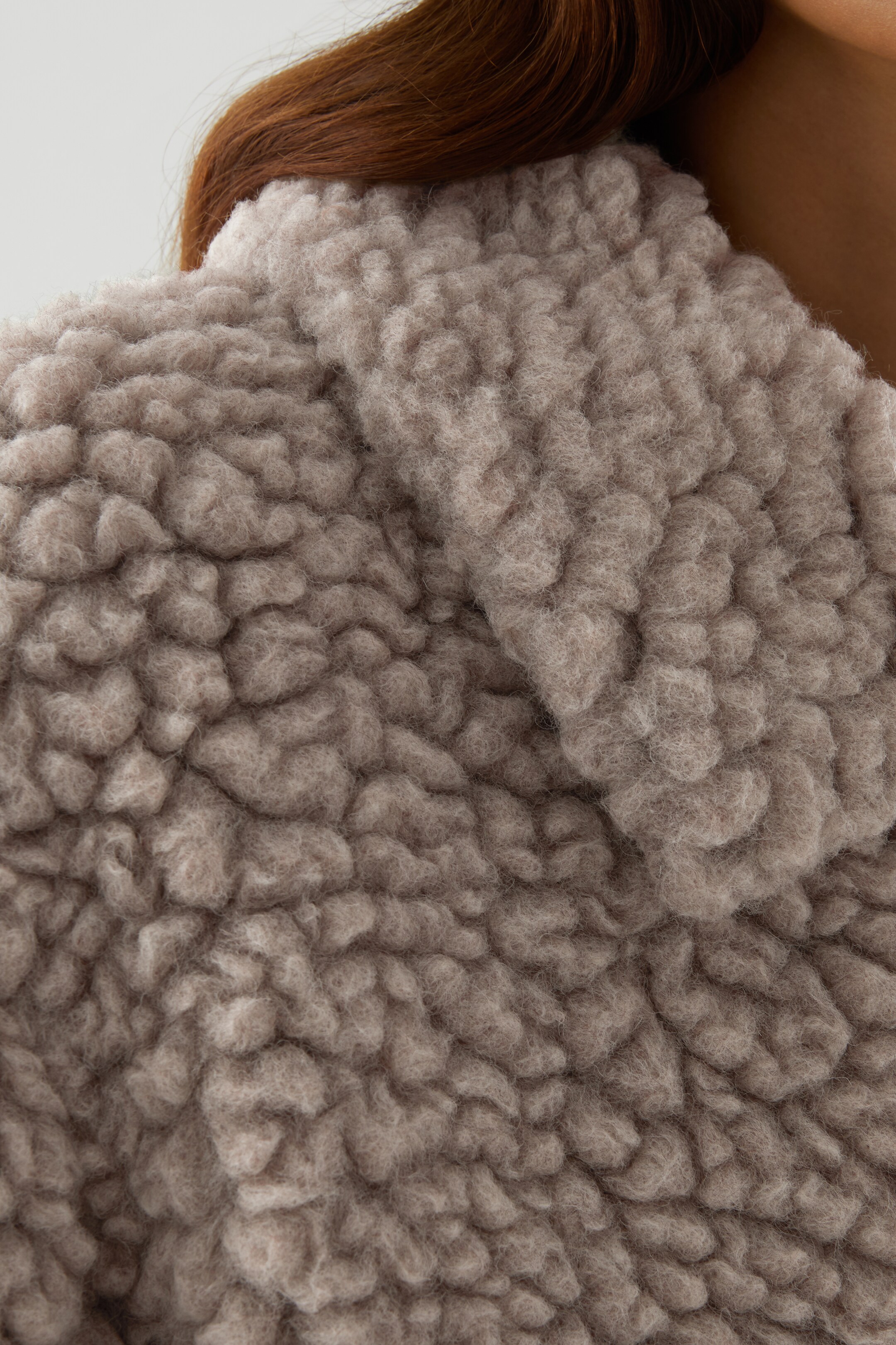 wool coat detail