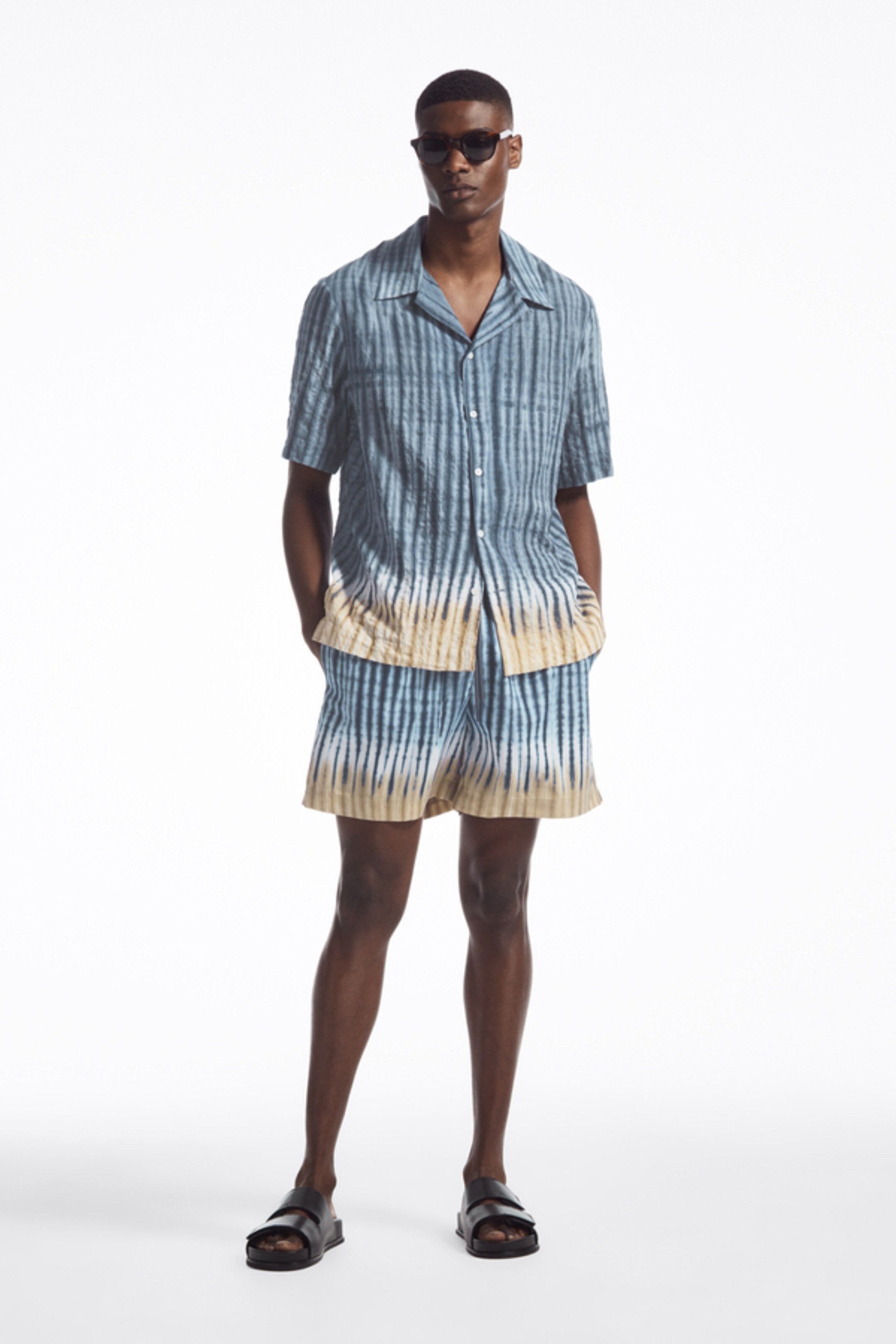 mens shibori outfit