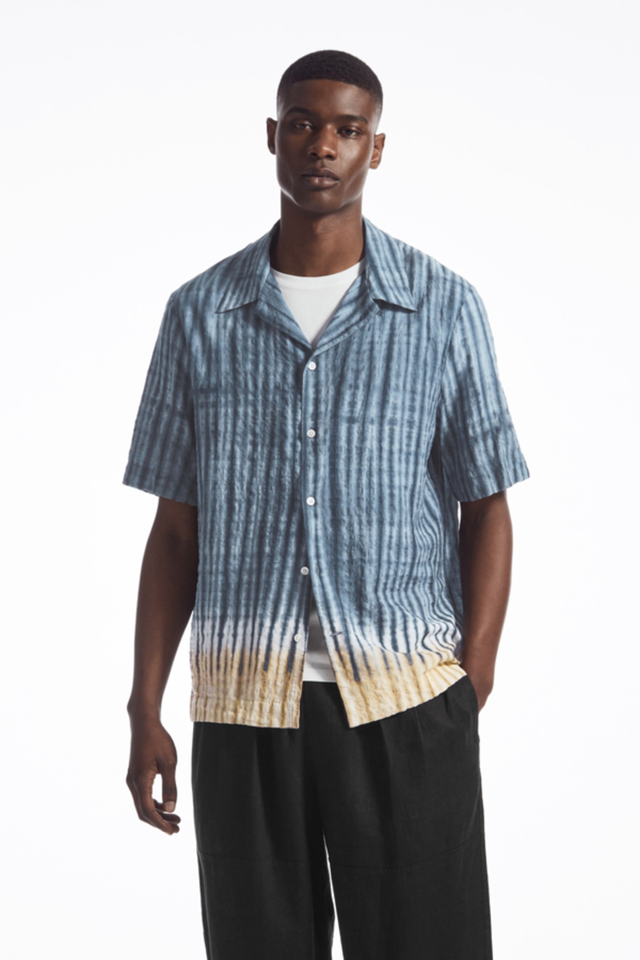 mens shibori top