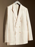 Placeholder for: Cream double breasted blazer on coat hanger